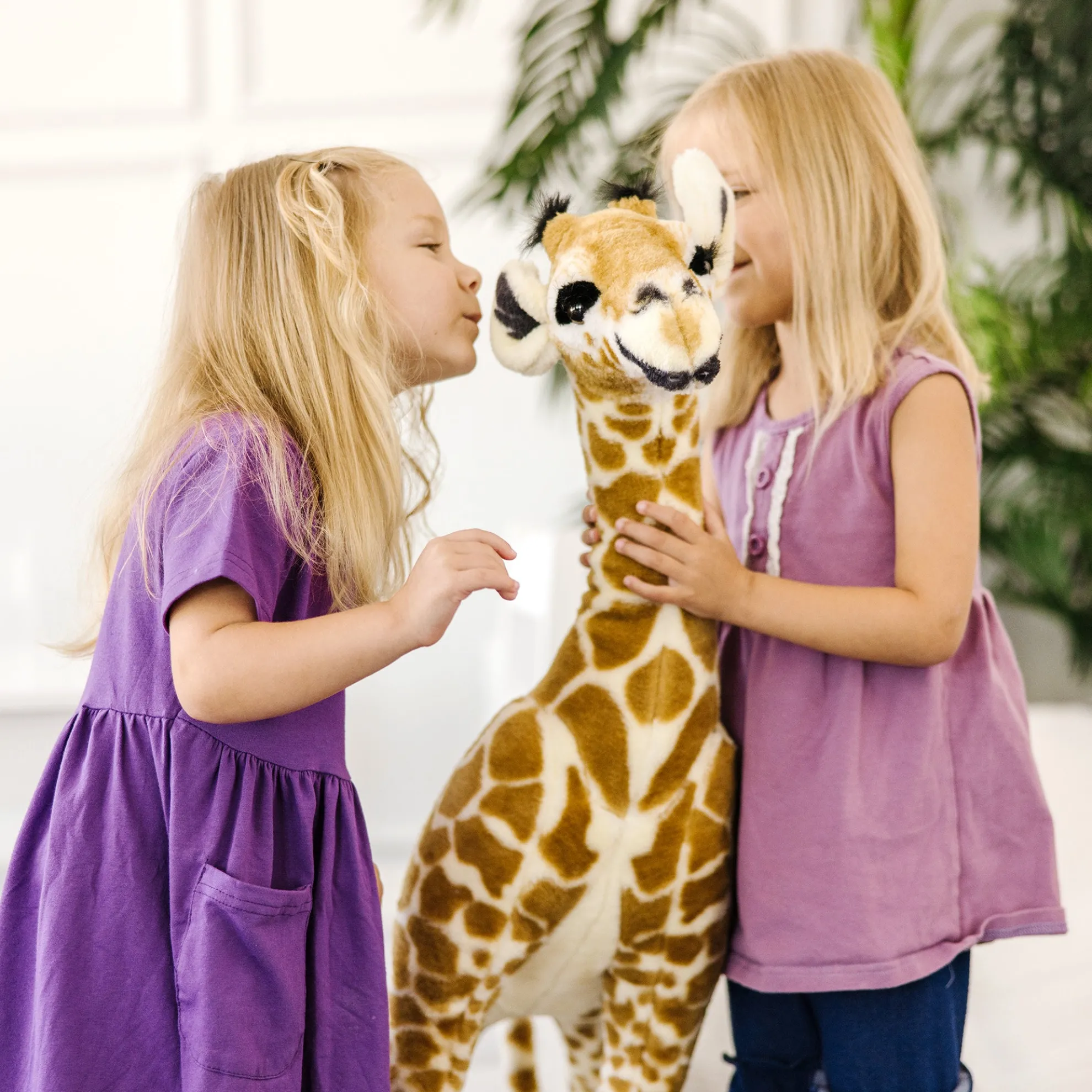 Lifelike Plush Baby Giraffe