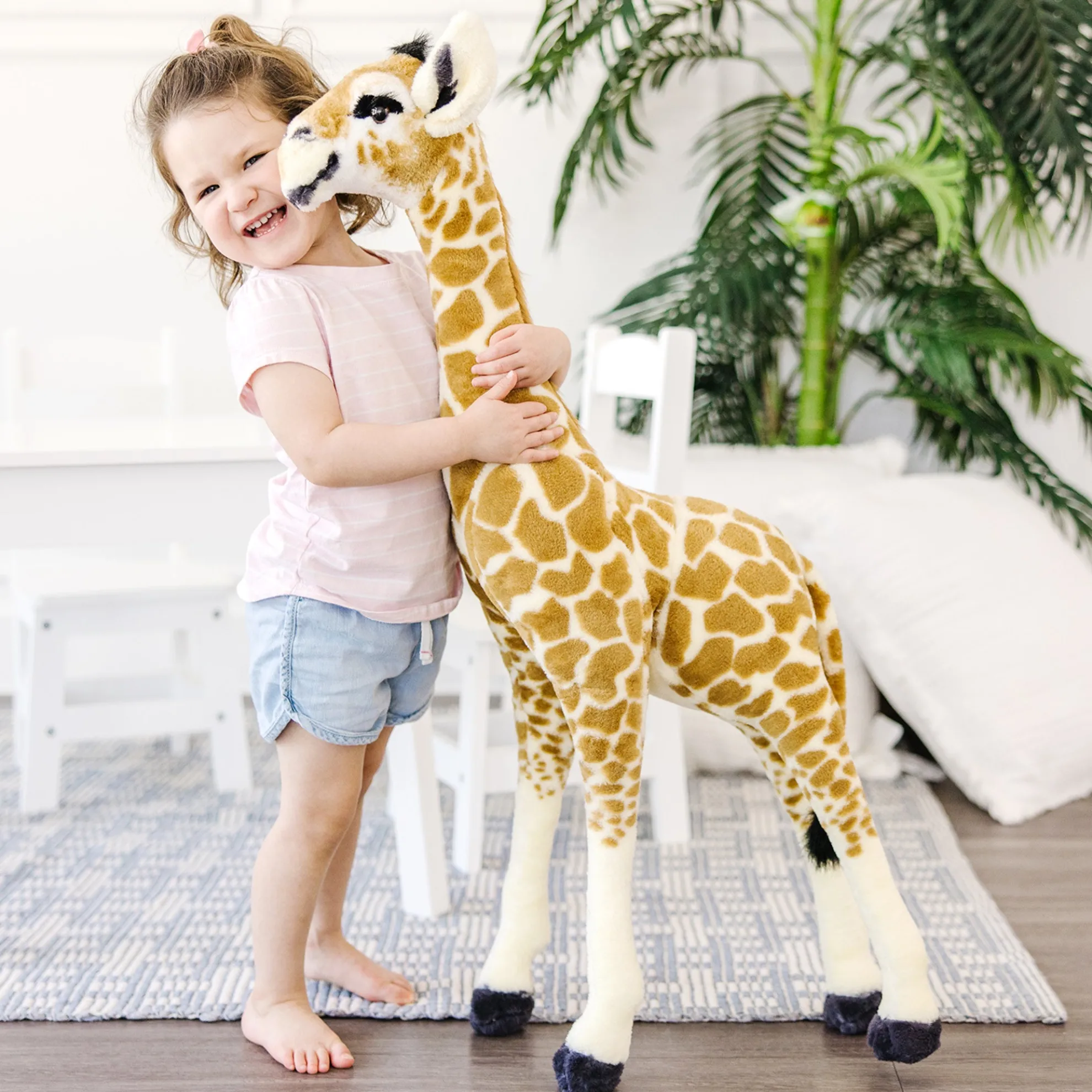 Lifelike Plush Baby Giraffe