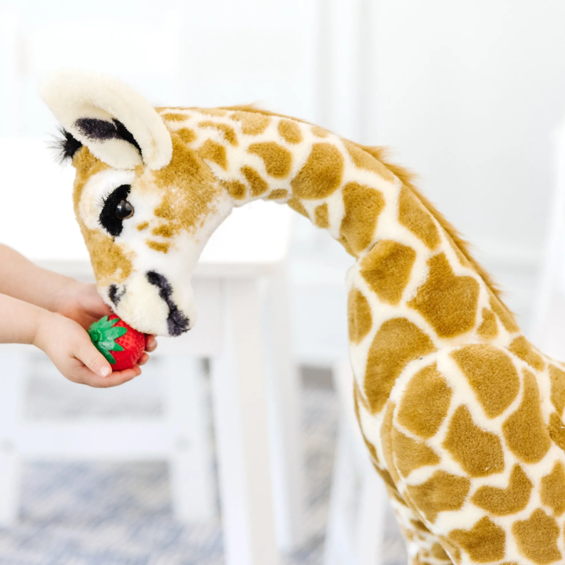 Lifelike Plush Baby Giraffe