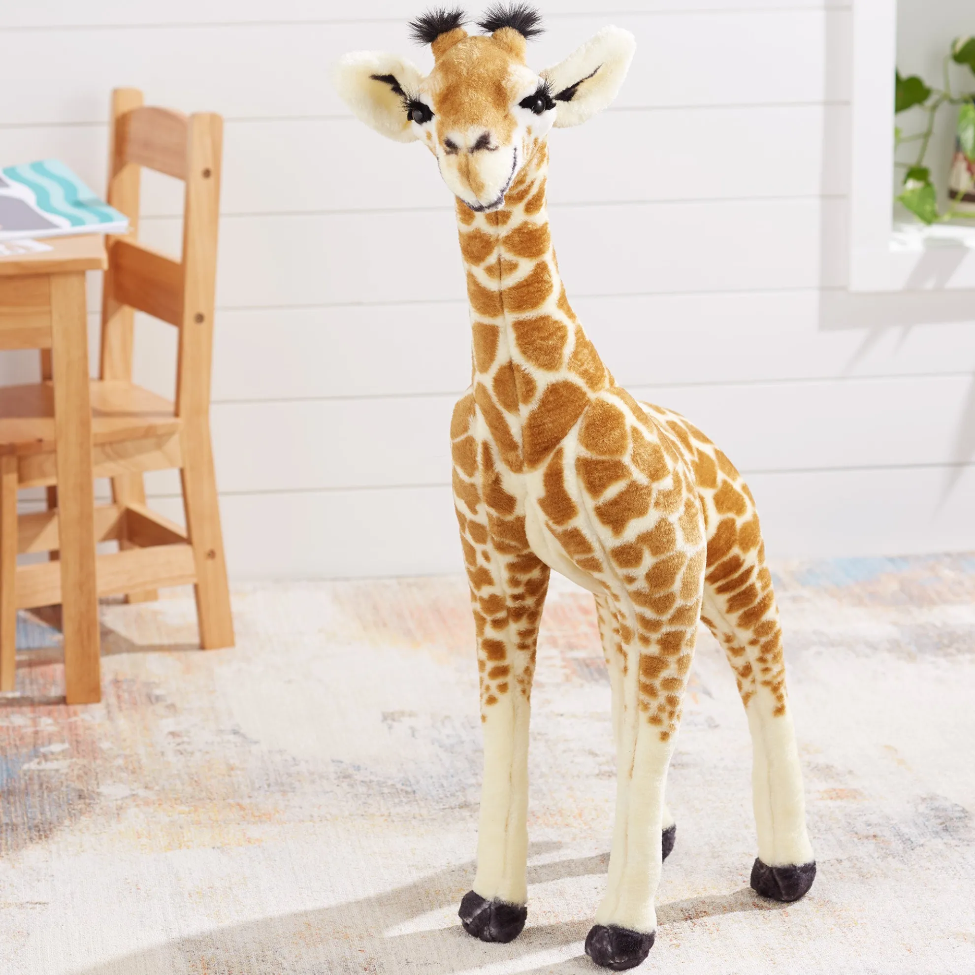 Lifelike Plush Baby Giraffe