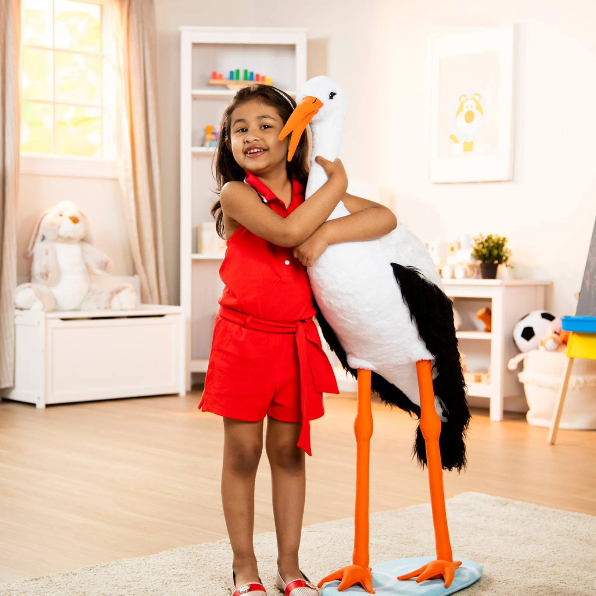 Lifelike Plush Stork