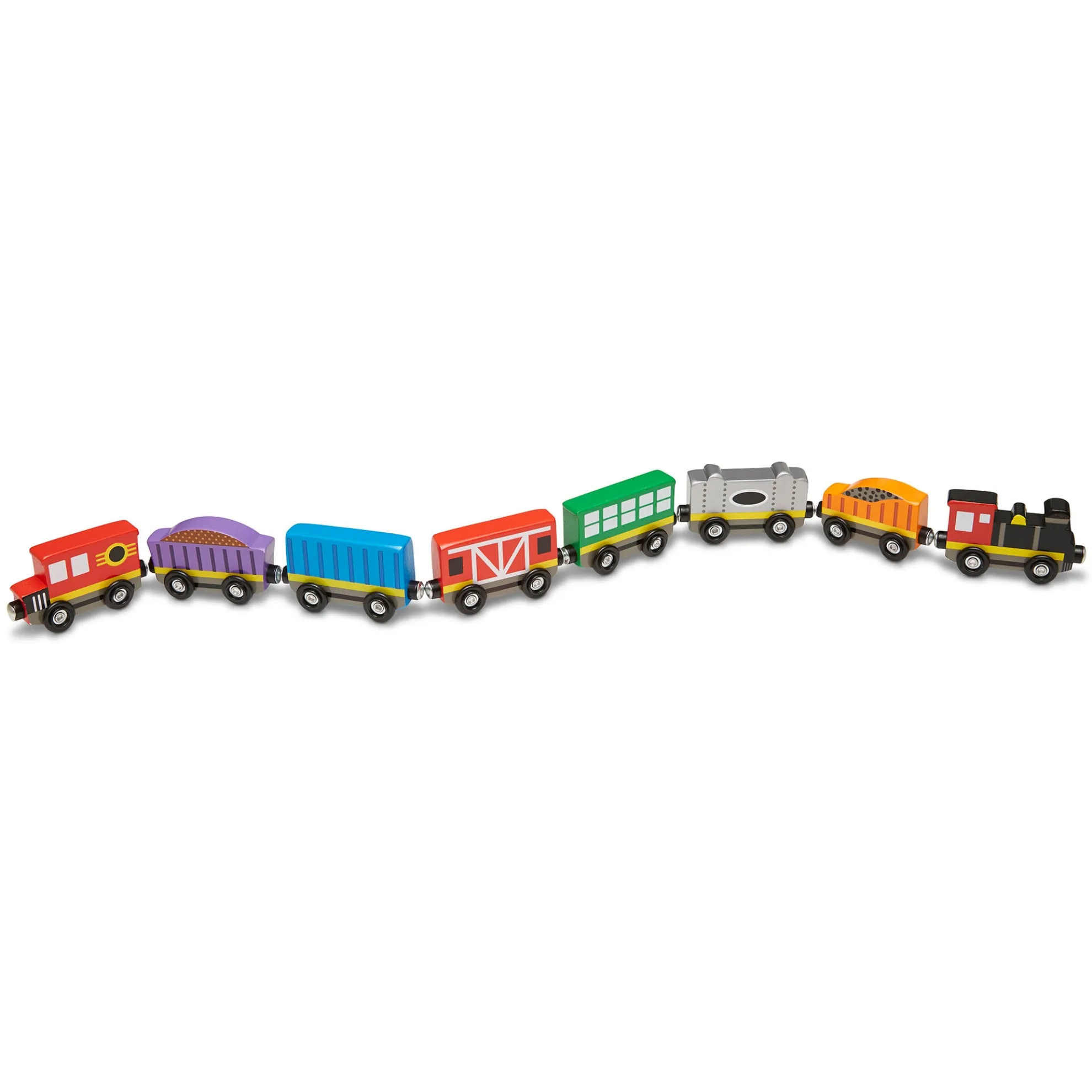Magnetic Wooden Train Cars