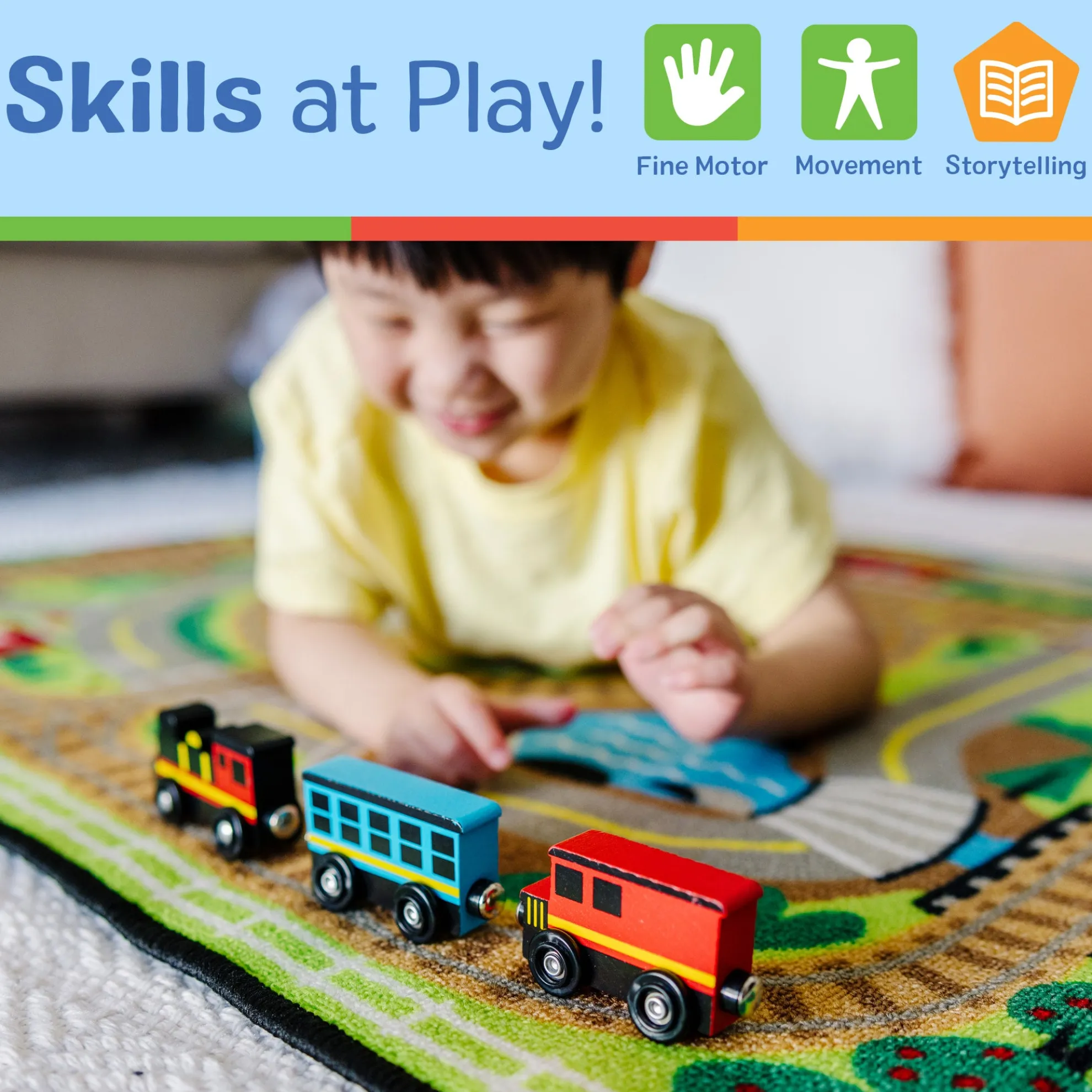 Magnetic Wooden Train Cars