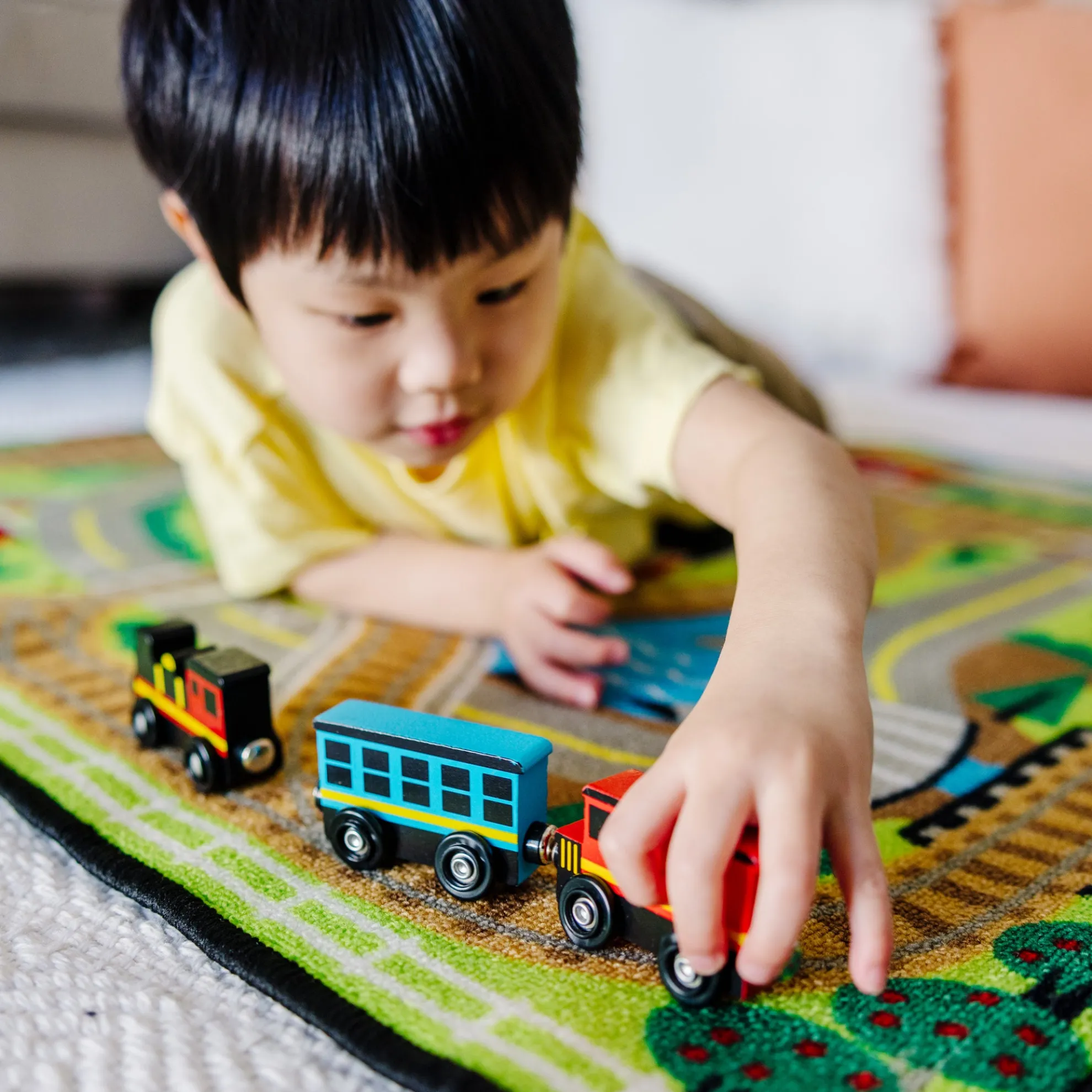 Magnetic Wooden Train Cars