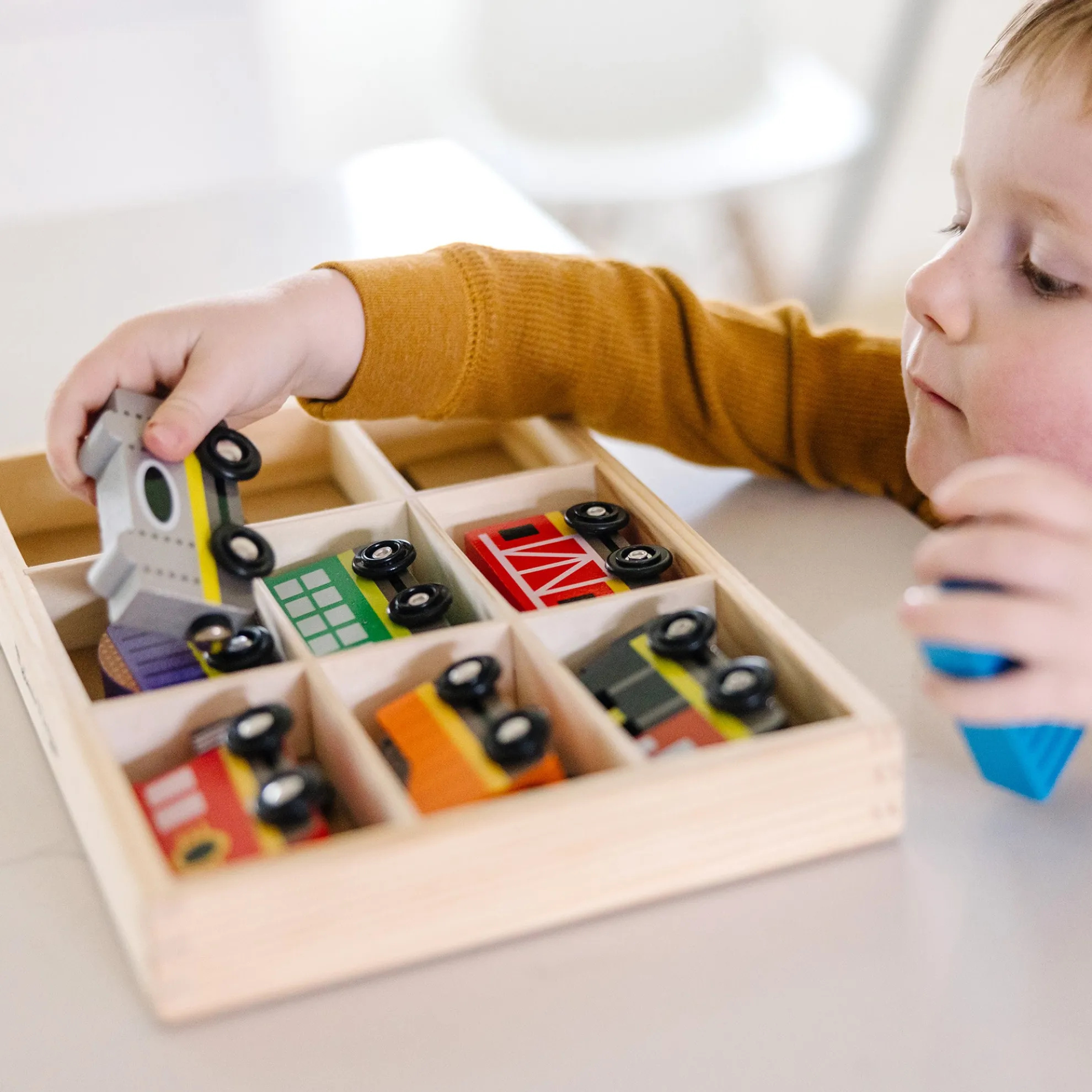 Magnetic Wooden Train Cars