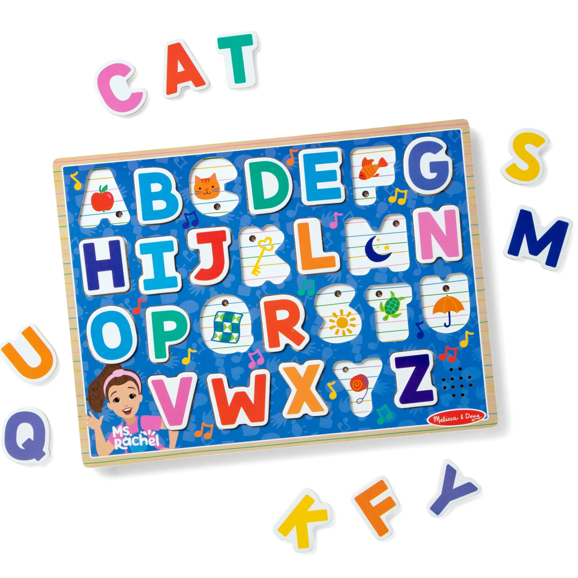 Ms. Rachel™ Wooden Phonics Alphabet Sound Puzzle - 24 Pieces