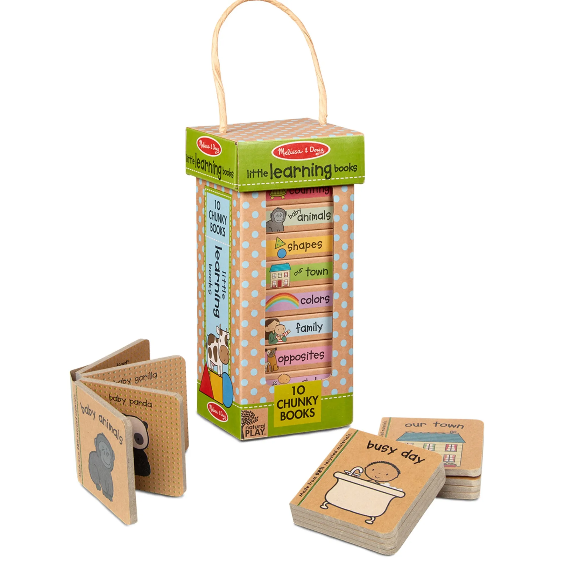 Natural Play Book Tower: Little Learning Books