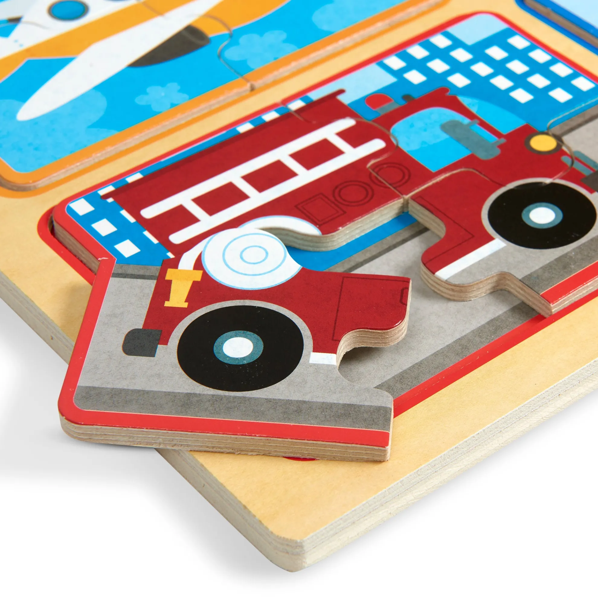 Natural Play Wooden Puzzle: Ready, Set, Go