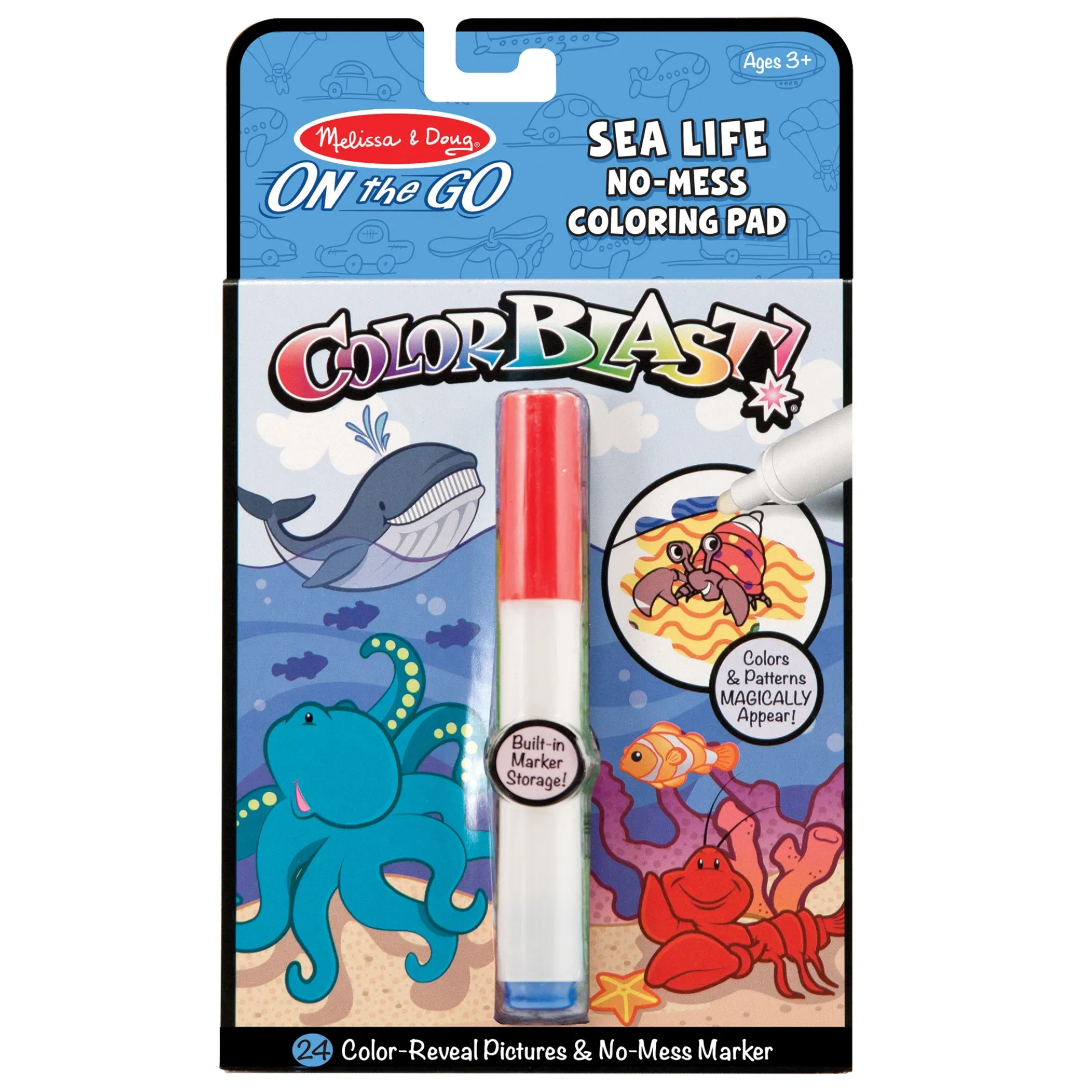 On the Go™ ColorBlast Color Reveal Pad – Sea Life