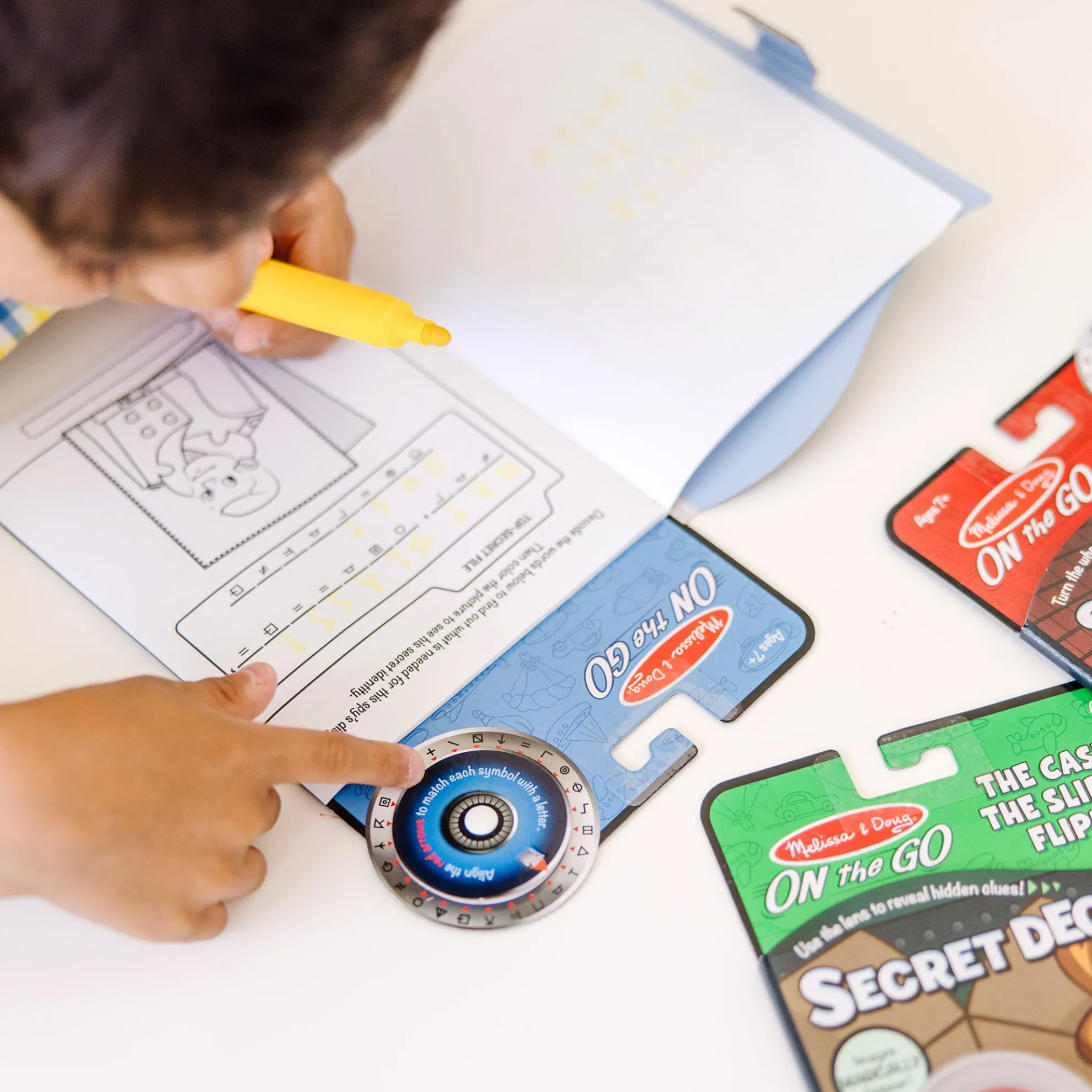 On the Go™ Secret Decoder Activity Books 3-Pack: Slippery Flippers, Runaway Ruby, Game Book