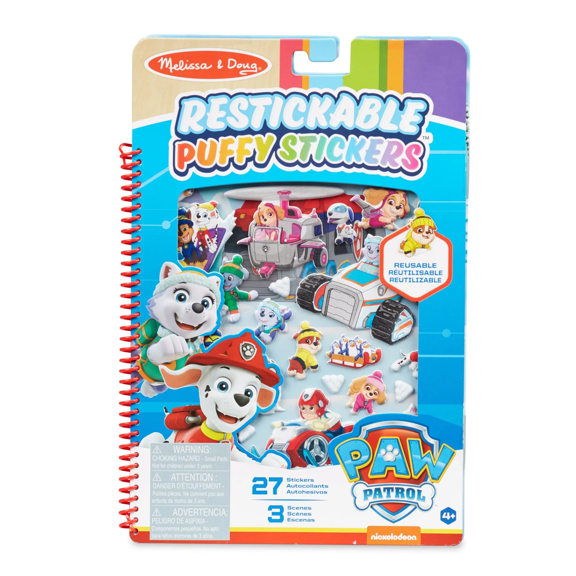 PAW Patrol Restickable Puffy Stickers - Jake's Mountain