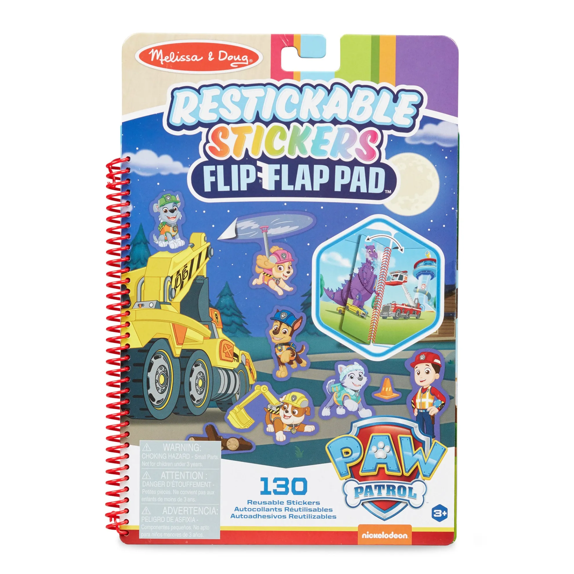 PAW Patrol Restickable Stickers Flip-Flap Pad - Ultimate Rescue