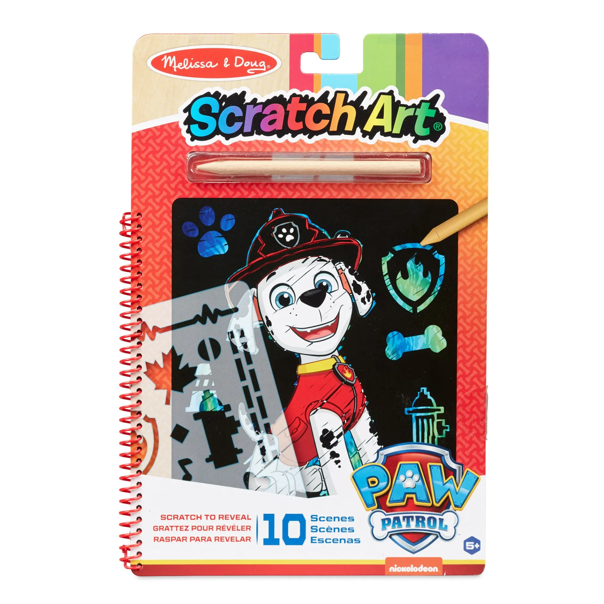 PAW Patrol Scratch Art Pad - Marshall