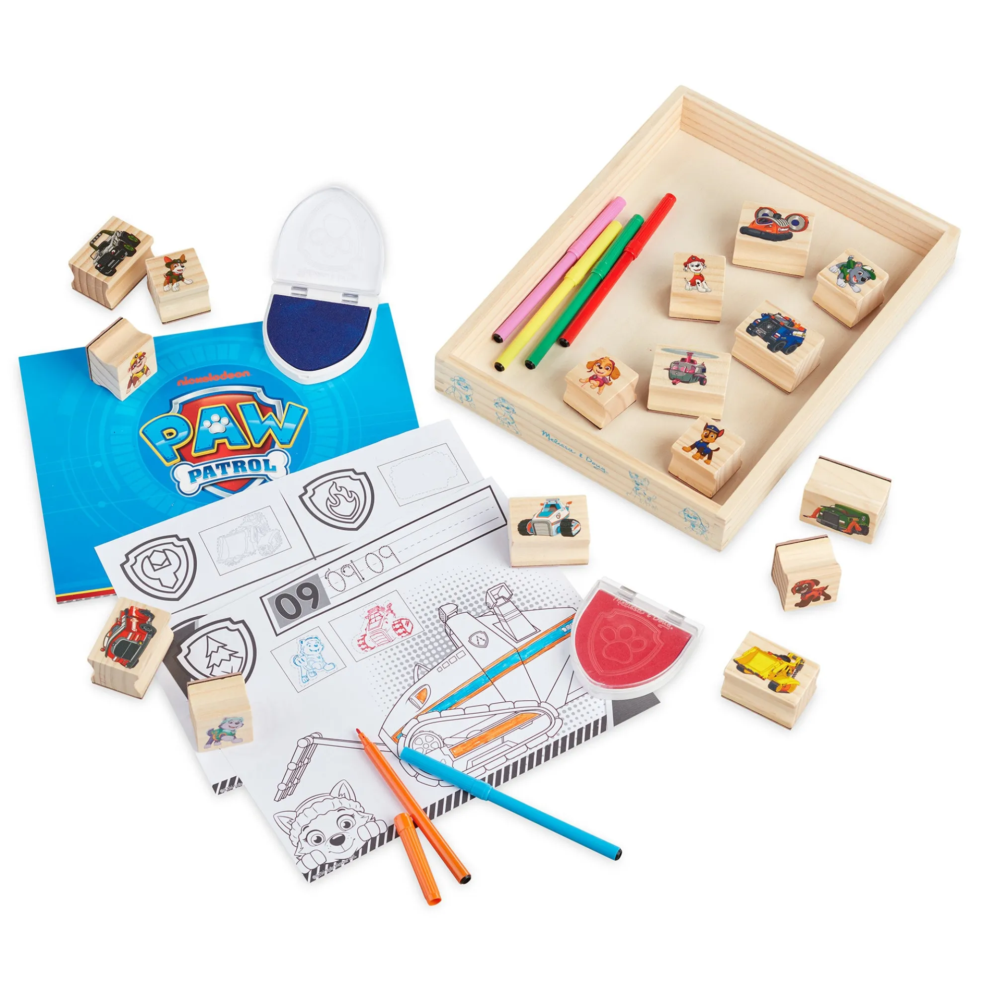PAW Patrol Wooden Stamps Activity Set