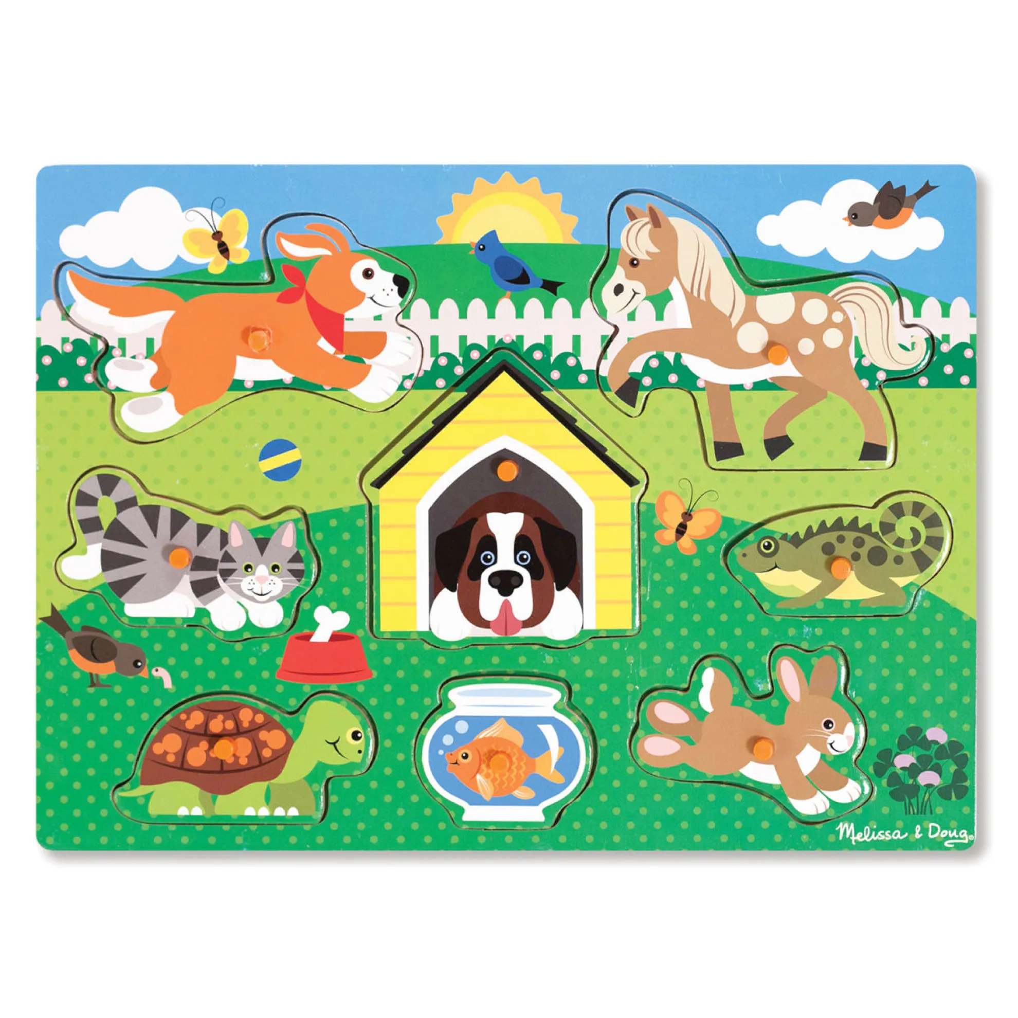 Pets Peg Puzzle - 8 Pieces