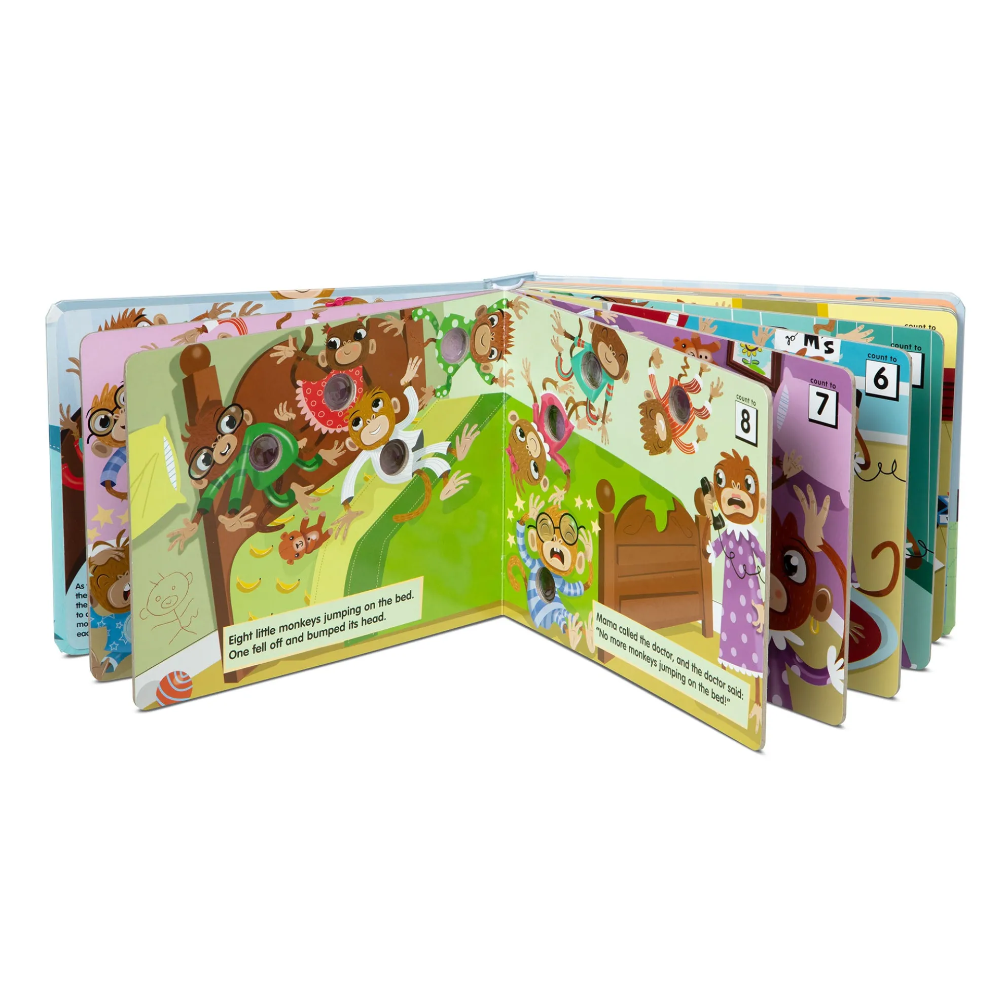 Poke-a-Dot: 10 Little Monkeys Board Book