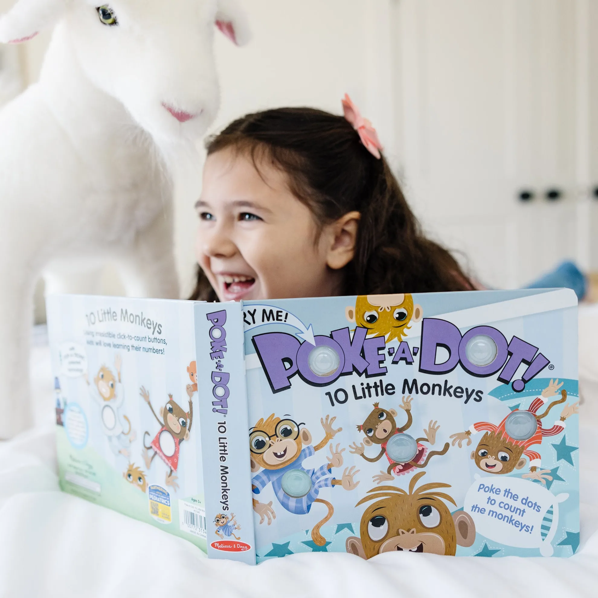 Poke-a-Dot: 10 Little Monkeys Board Book