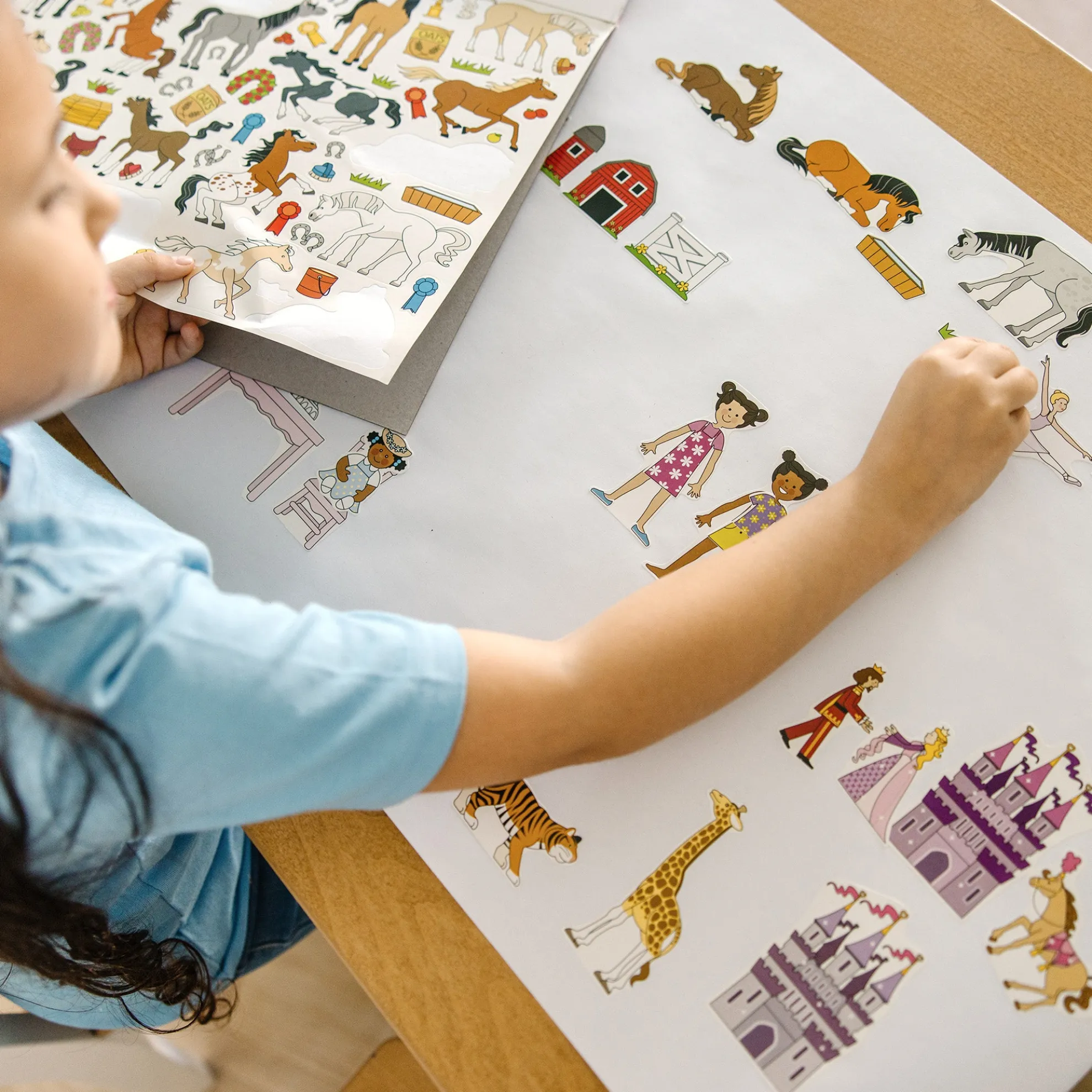 Princess, Fairy, Animals & More Coloring and Sticker Pad Bundle