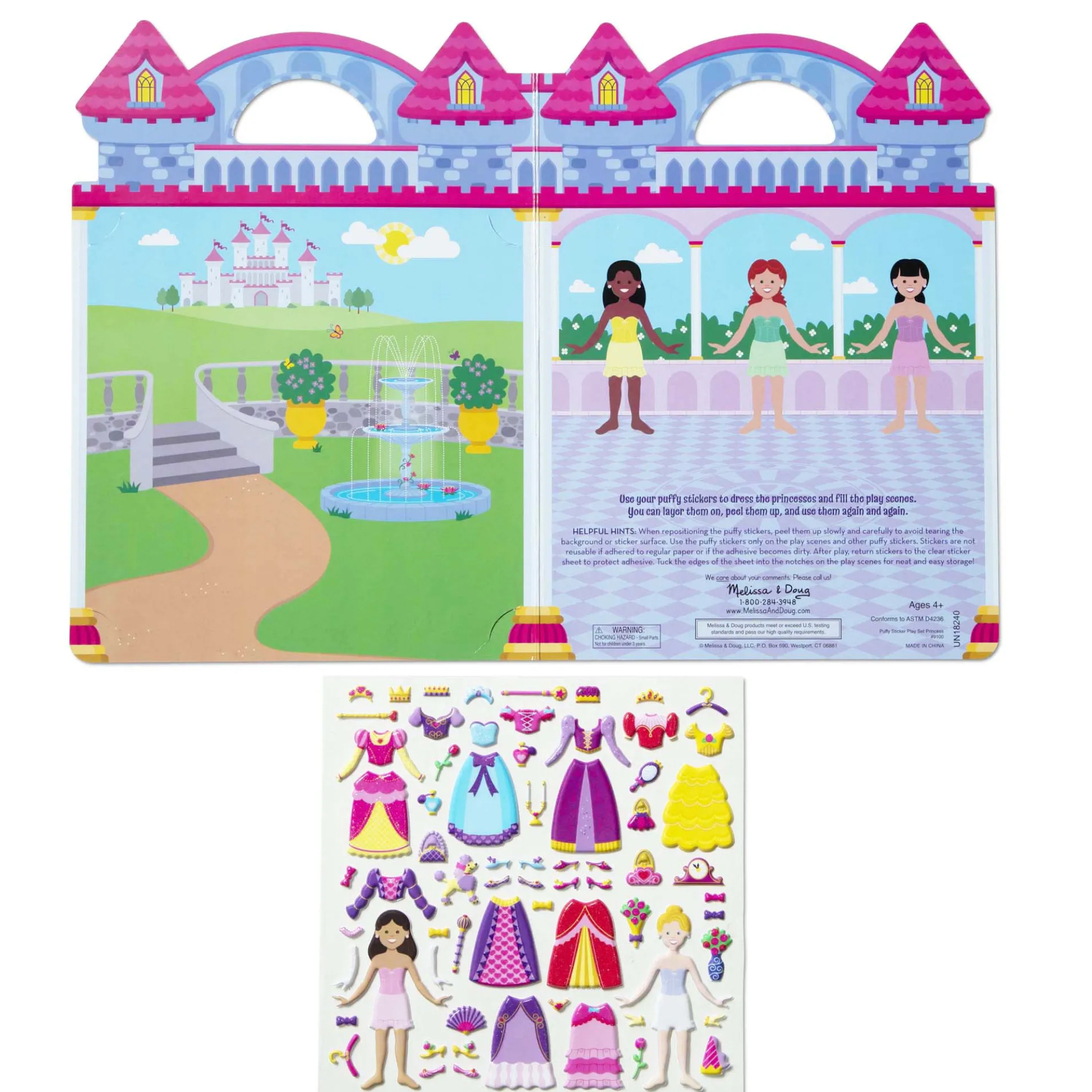 Puffy Sticker Play Set - Princess