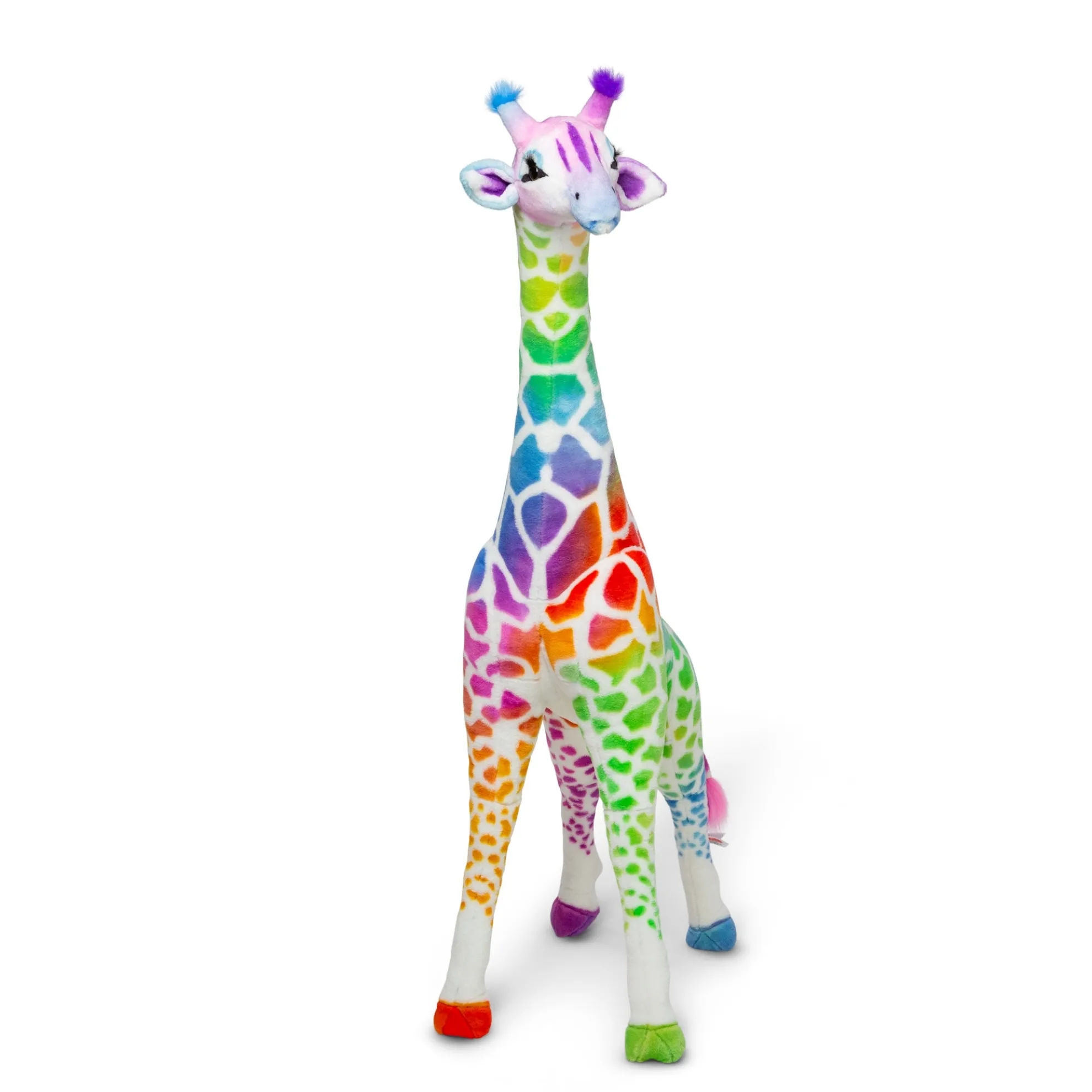 Rainbow Giraffe Lifelike Plush