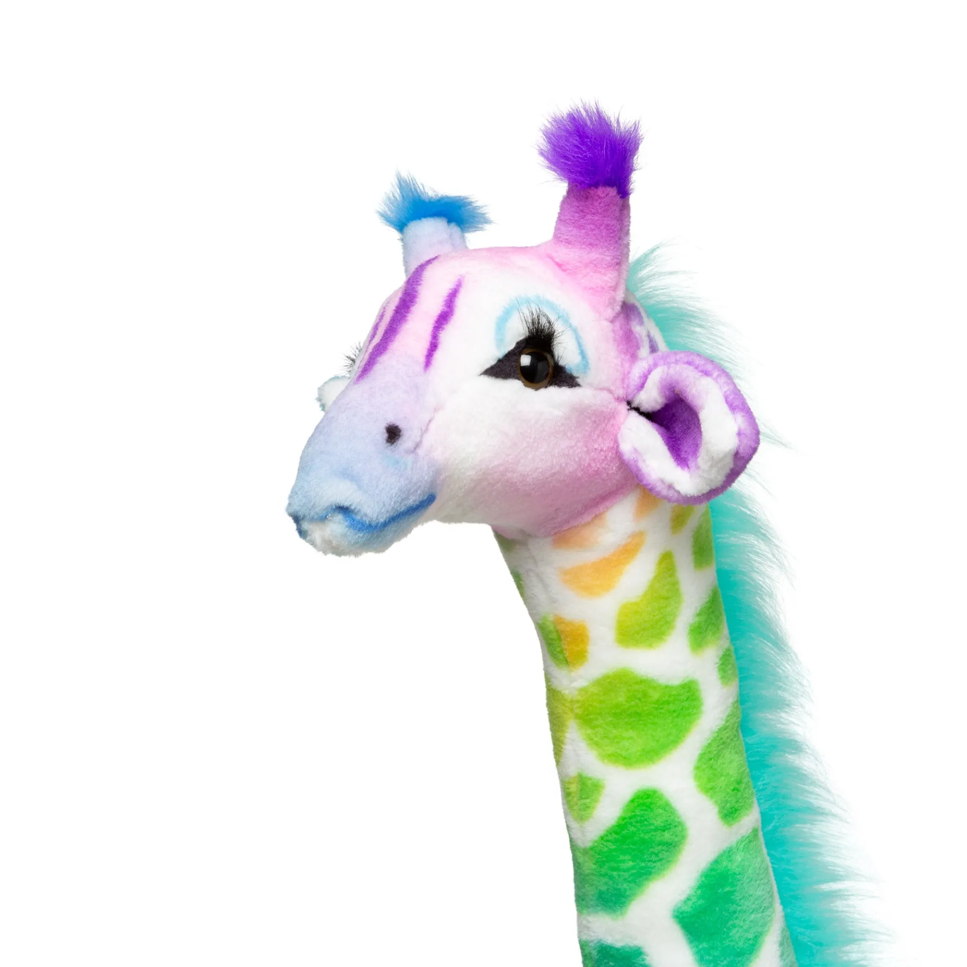 Rainbow Giraffe Lifelike Plush
