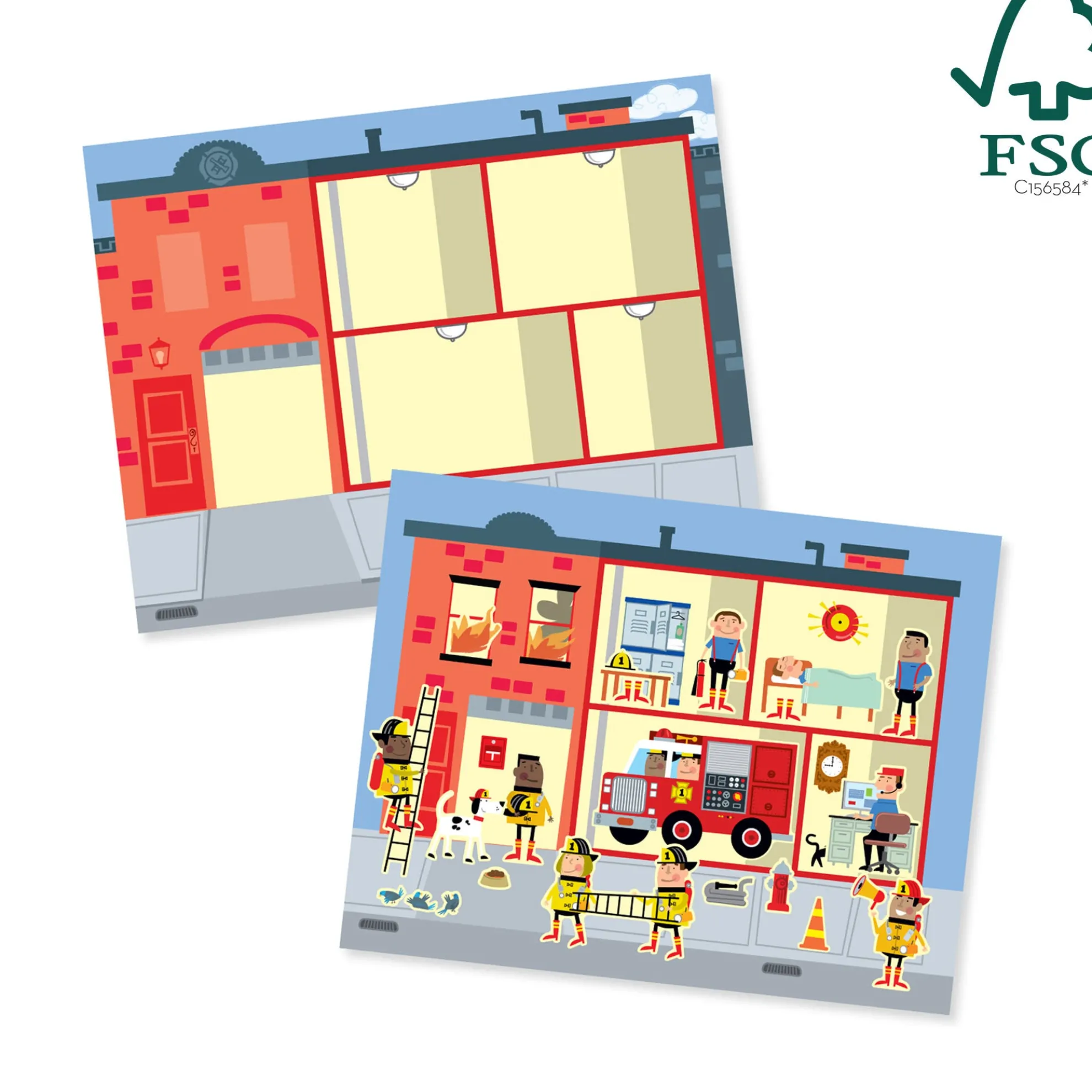 Reusable Sticker Pad - My Town