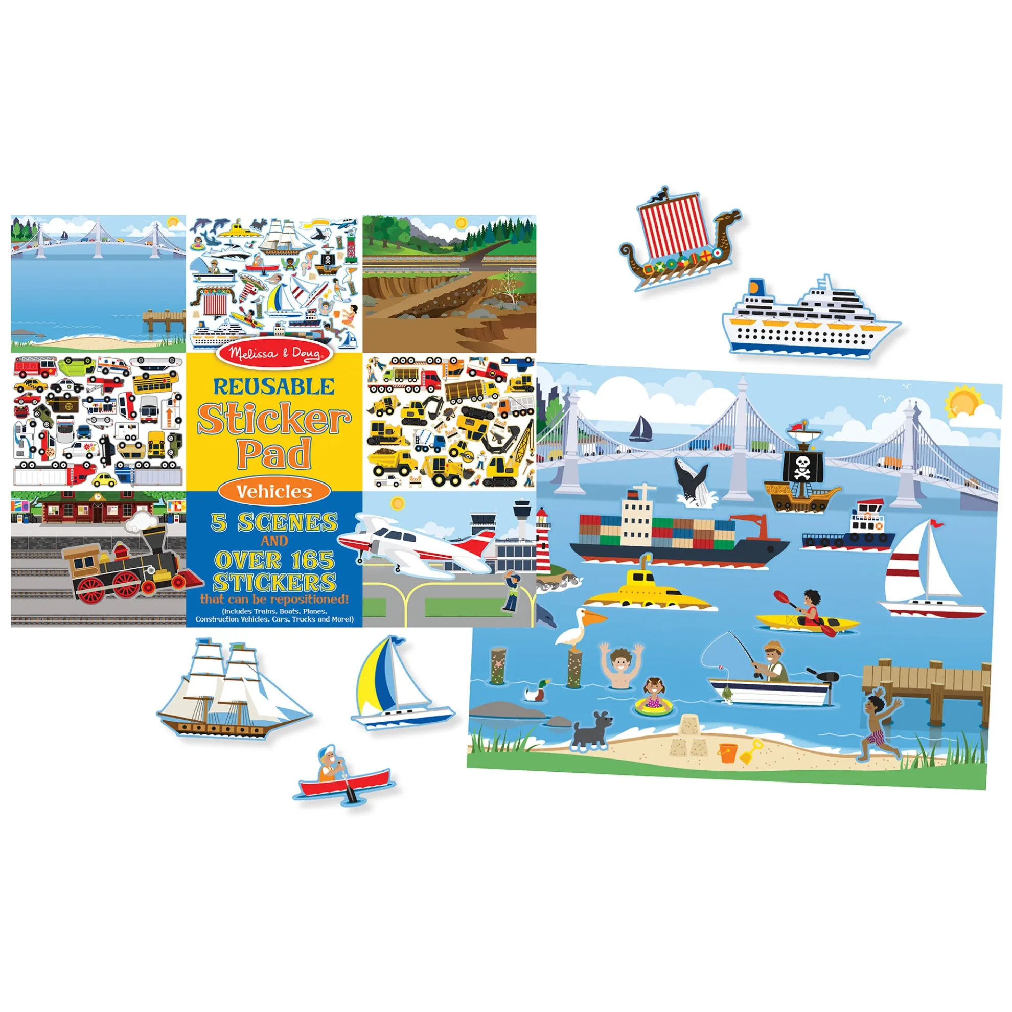 Reusable Sticker Pad - Vehicles