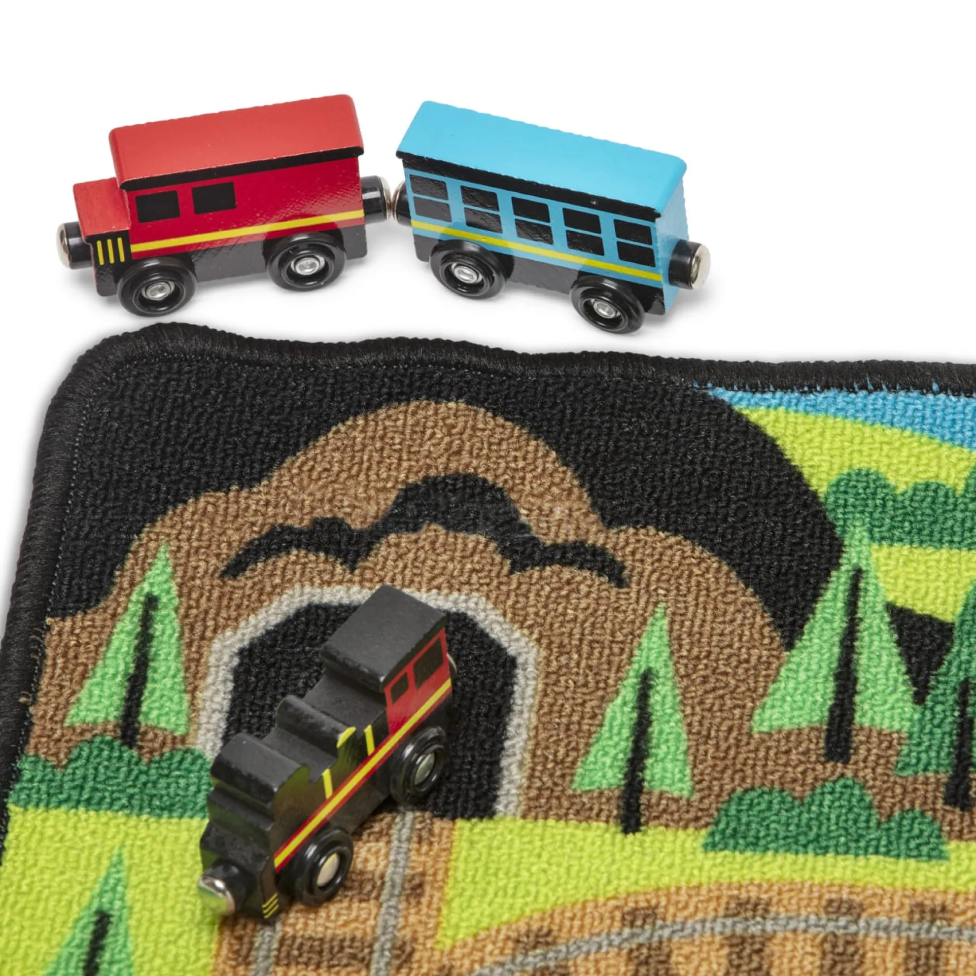 Round the Rails Train Rug