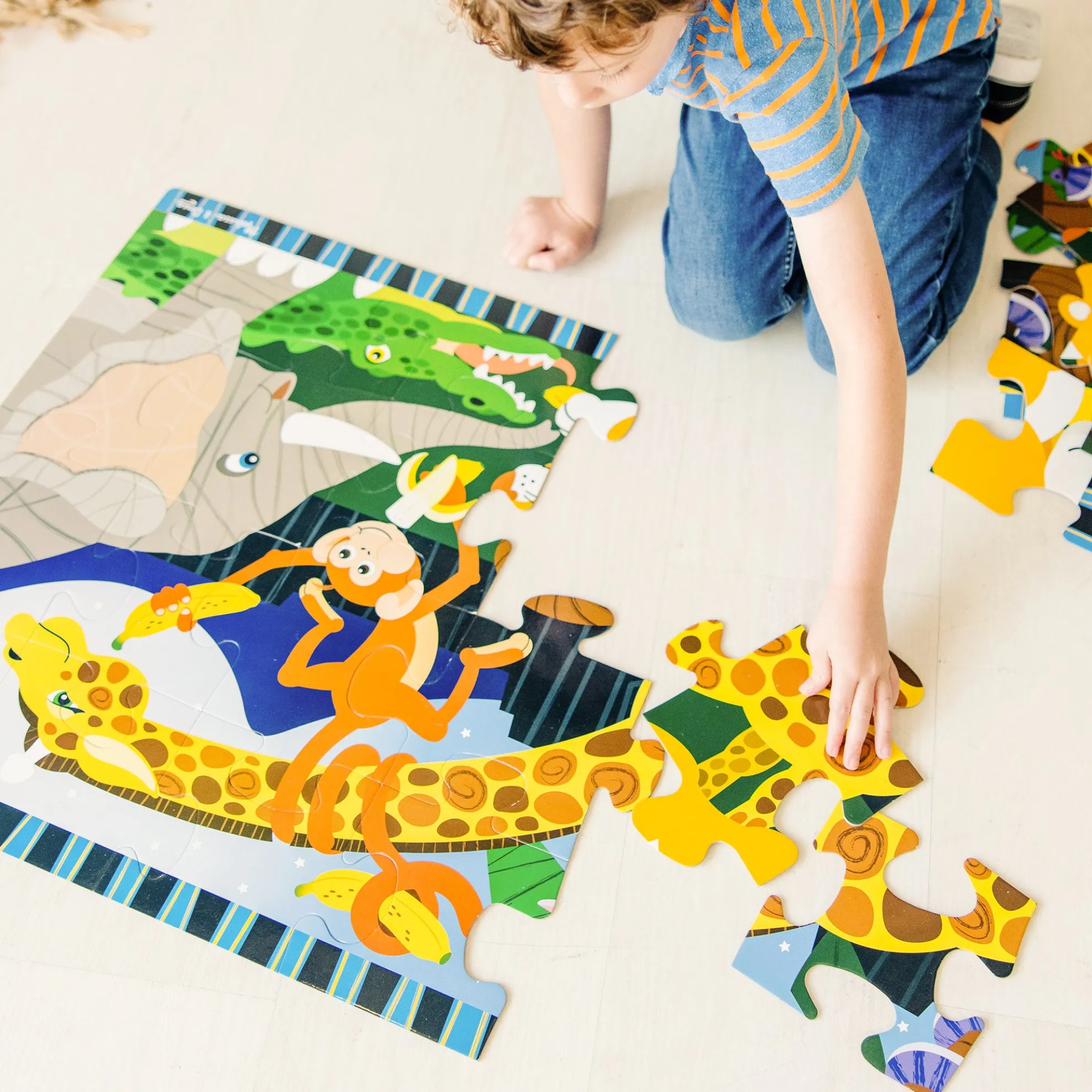 Safari Social Floor Puzzle - 24 Pieces