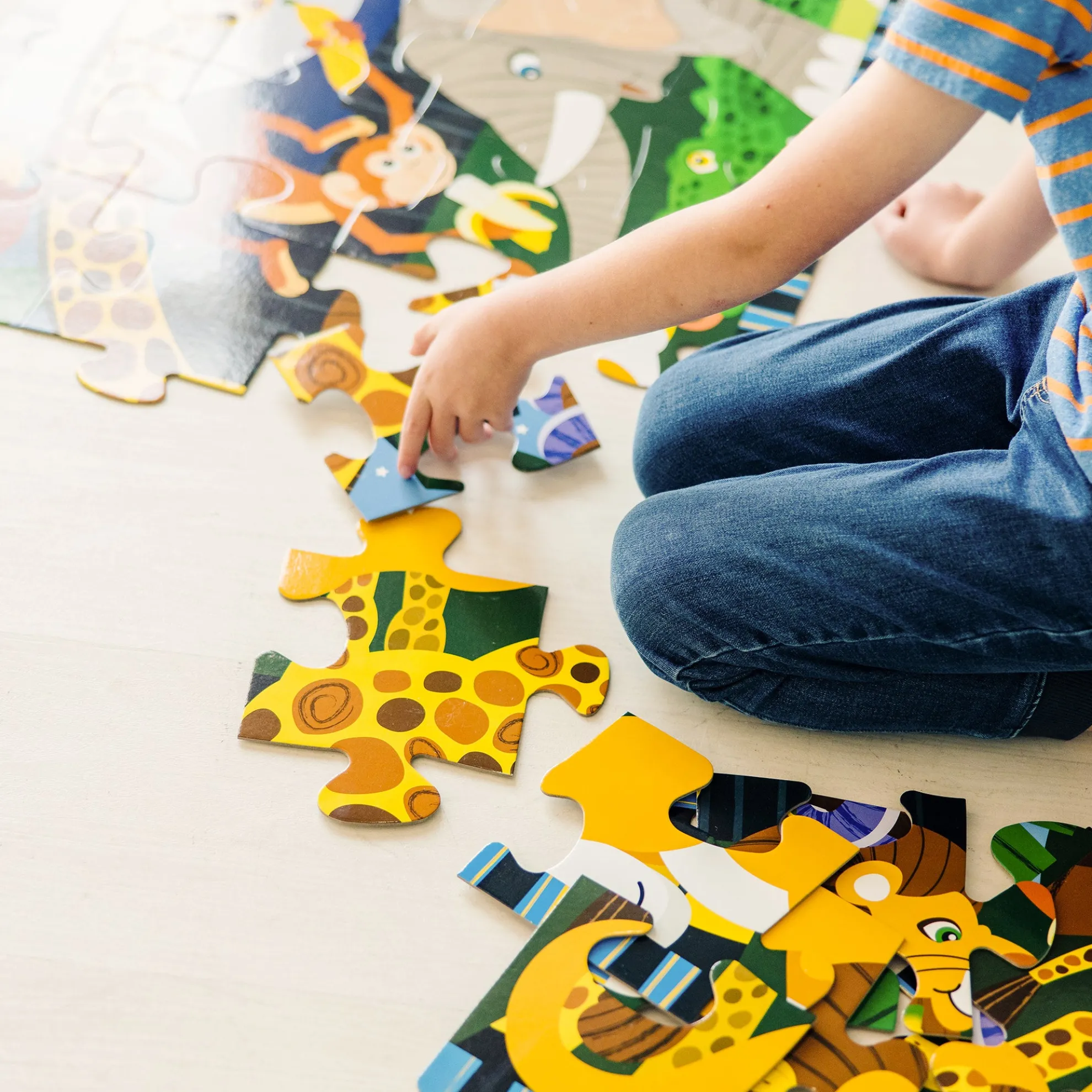 Safari Social Floor Puzzle - 24 Pieces