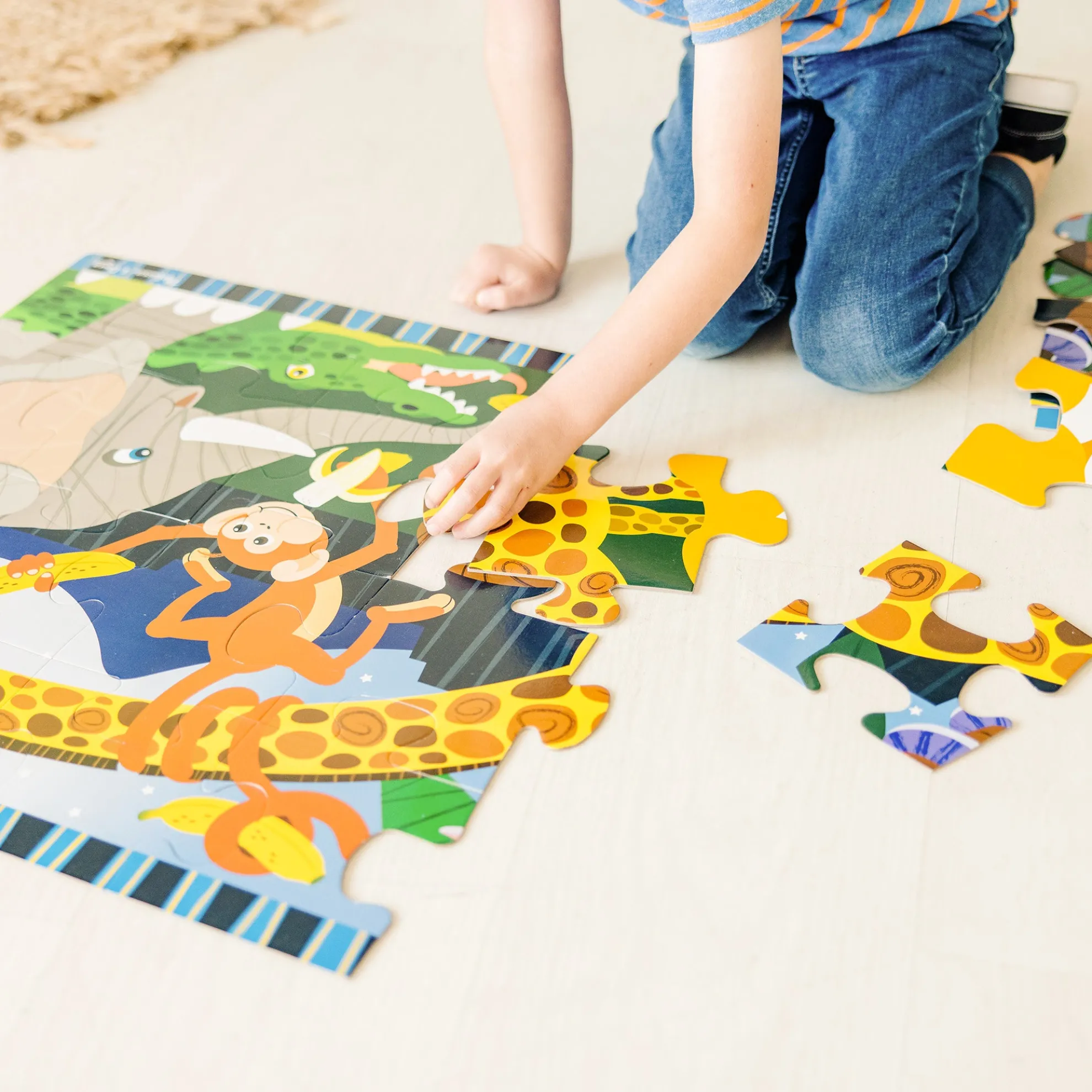 Safari Social Floor Puzzle - 24 Pieces