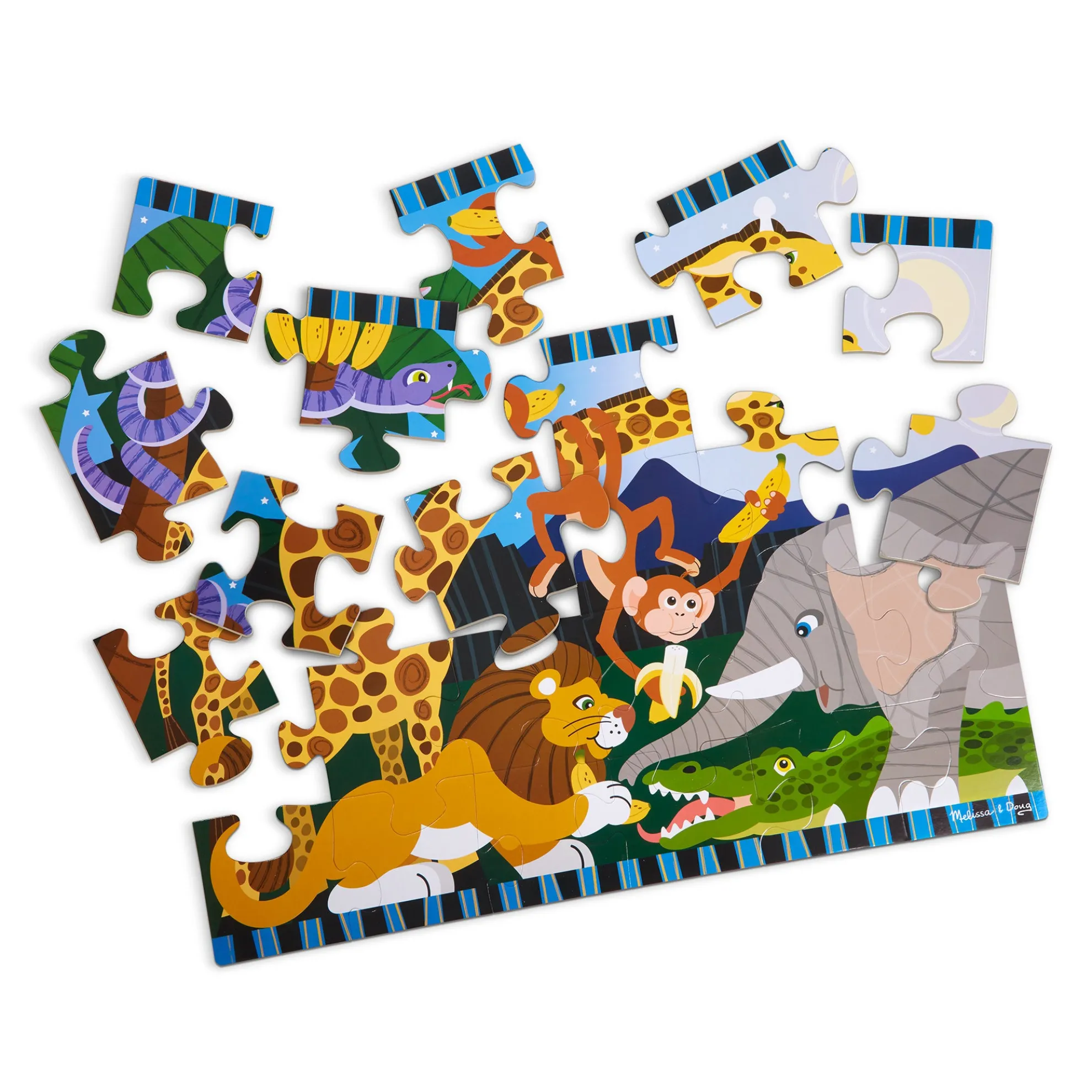 Safari Social Floor Puzzle - 24 Pieces