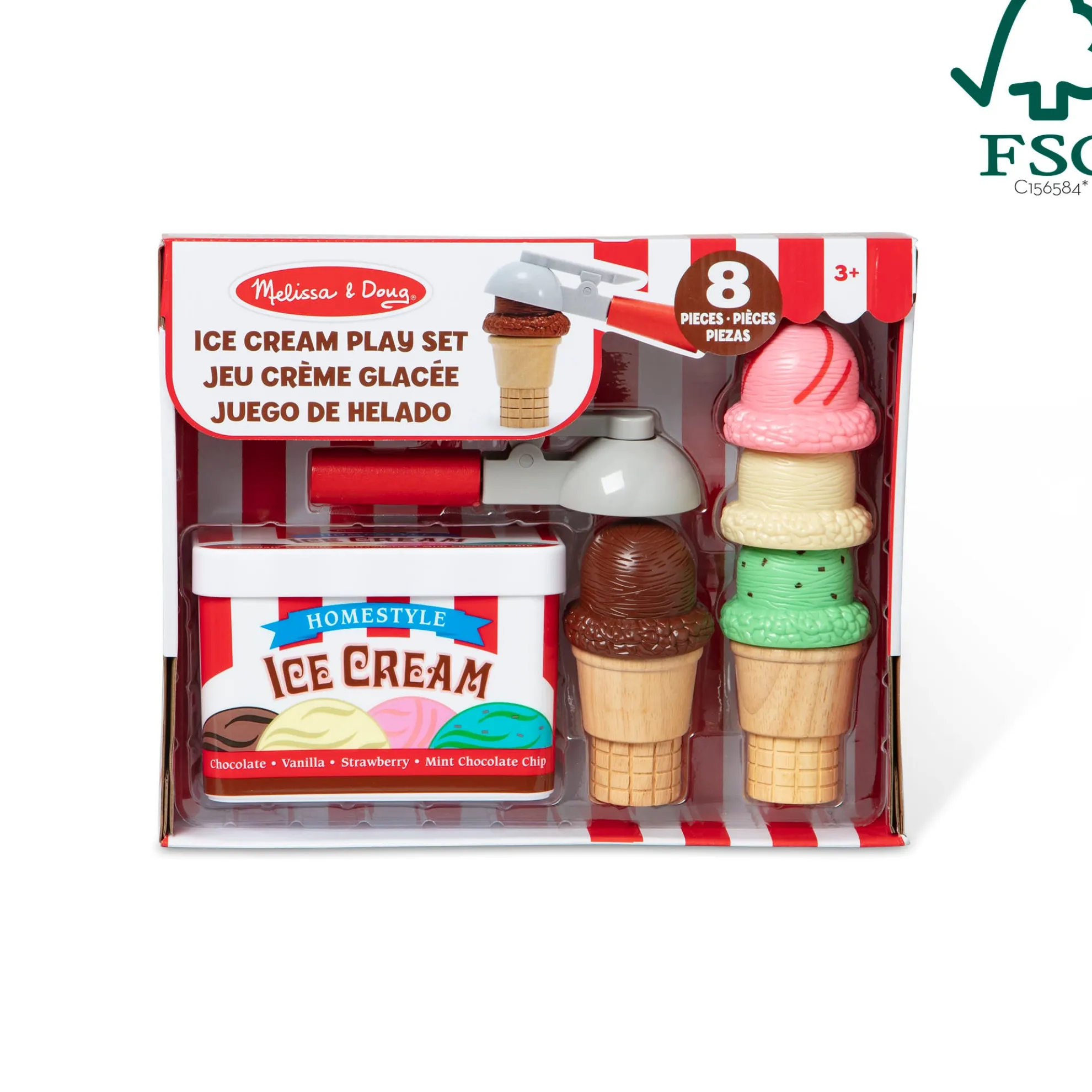 Scoop & Stack Ice Cream Cone Magnetic Play Set