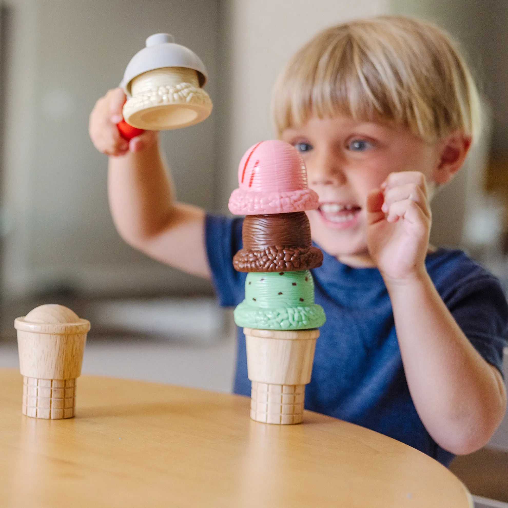 Scoop & Stack Ice Cream Cone Magnetic Play Set