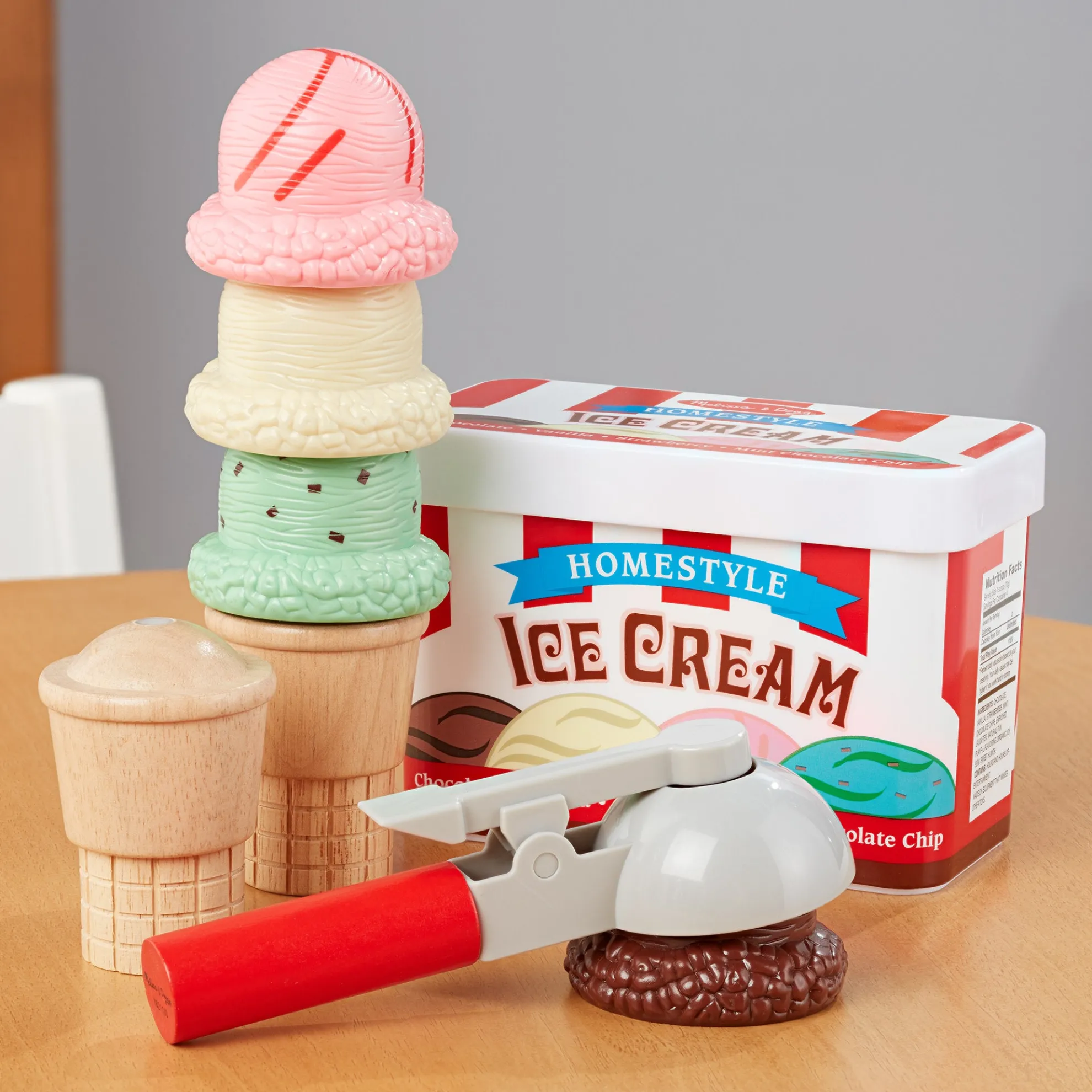 Scoop & Stack Ice Cream Cone Magnetic Play Set