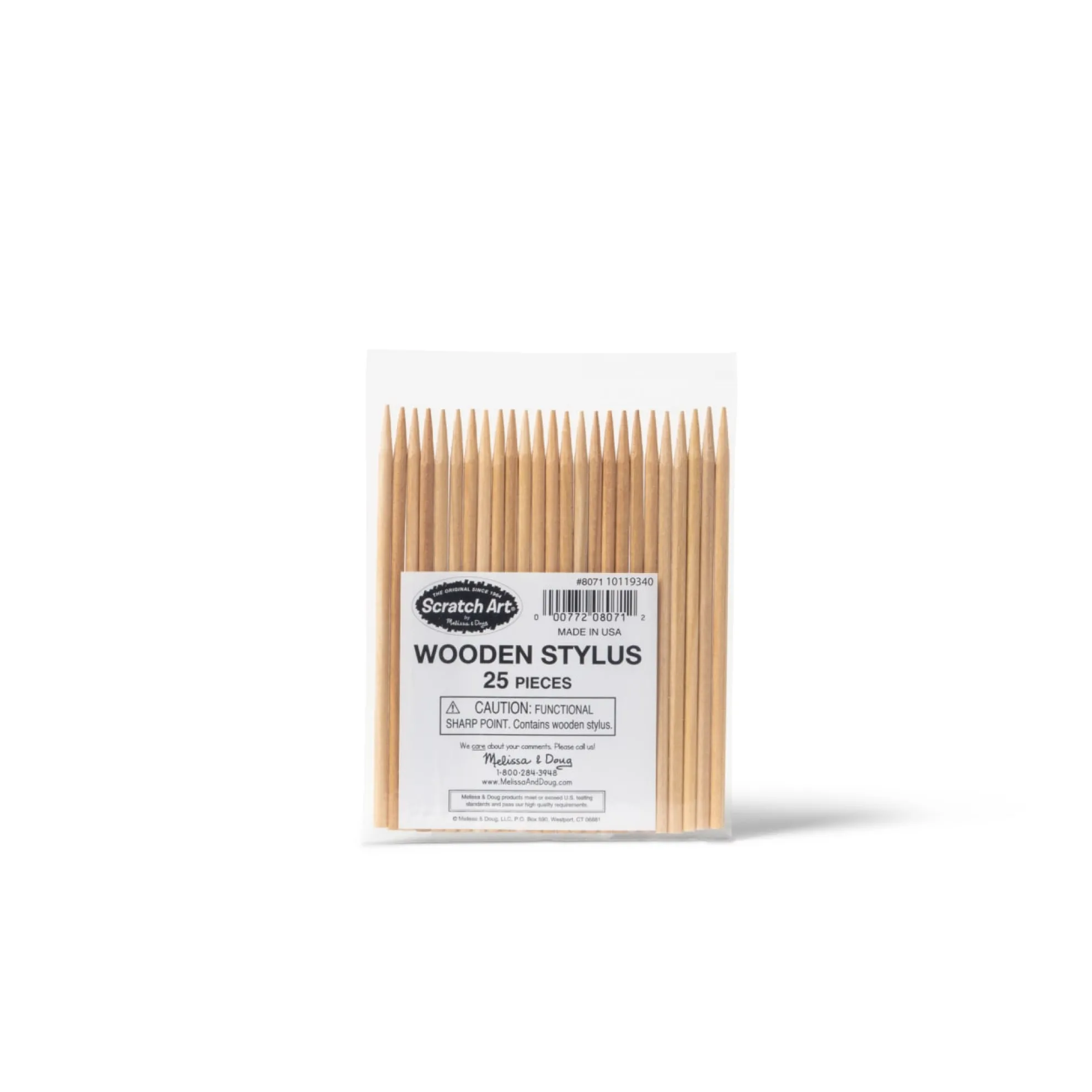 Scratch Art 25 Wood Stylus Tools