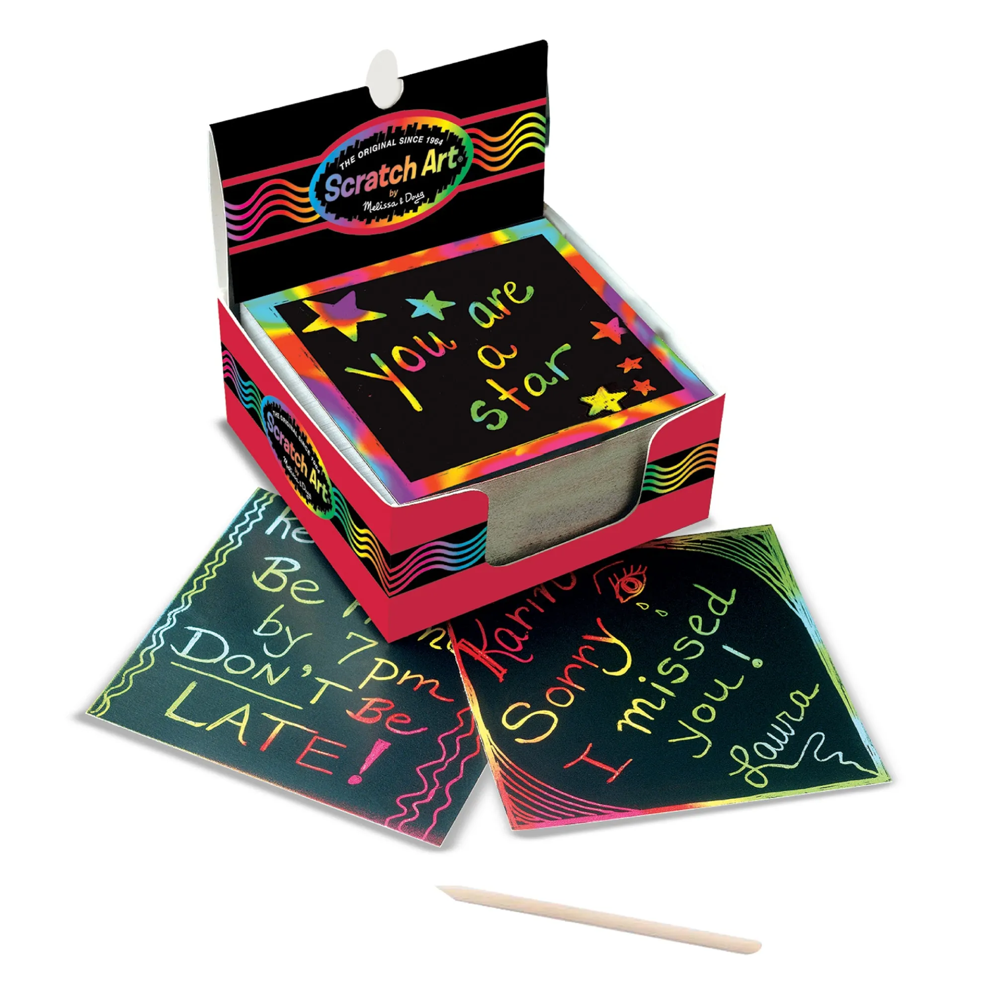 Scratch Art Rainbow Mini Notes _Box of 125