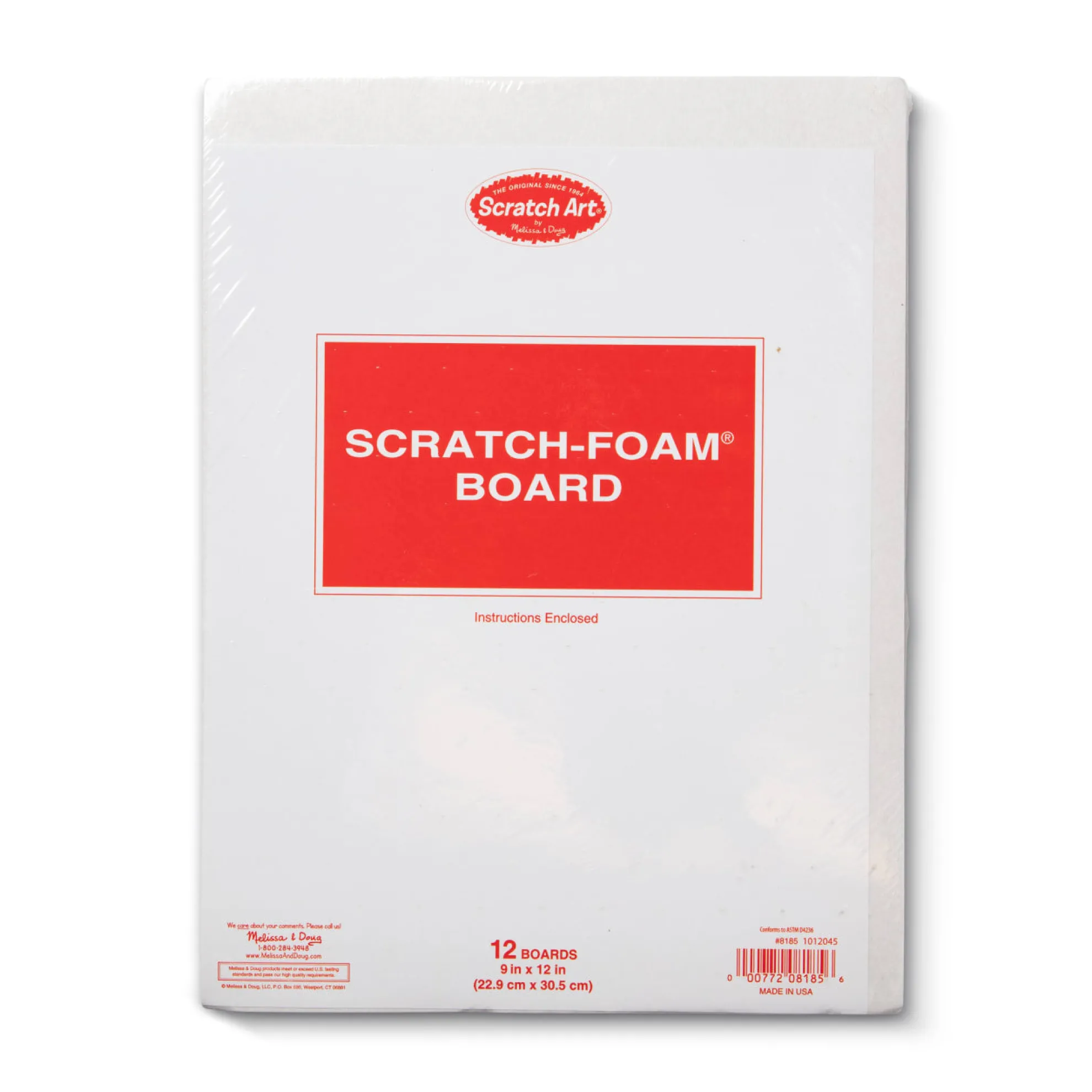 Scratch Art Scratch Foam Board 9 x 12 (12 boards)