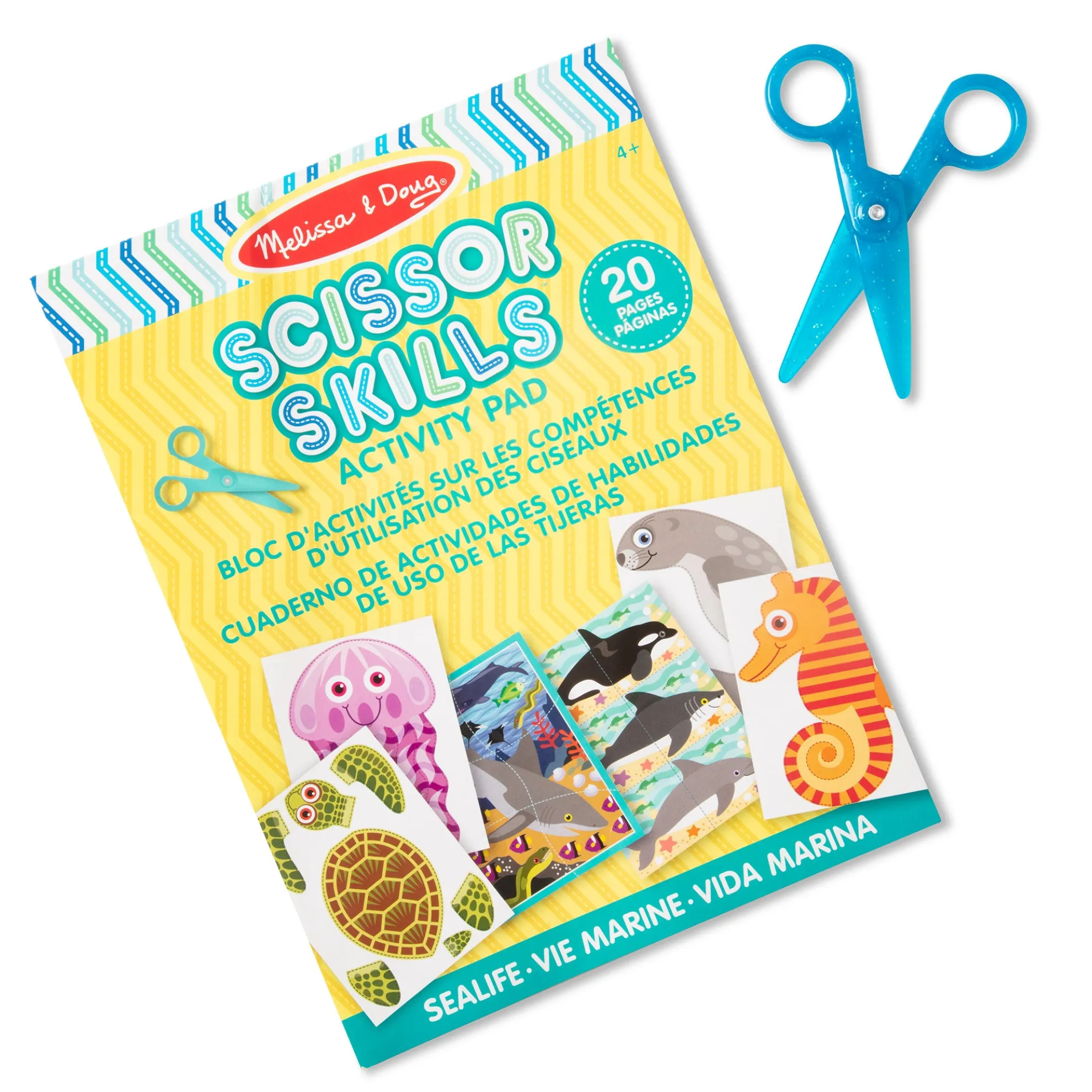 Sea Life Scissor Skills Activity Pad