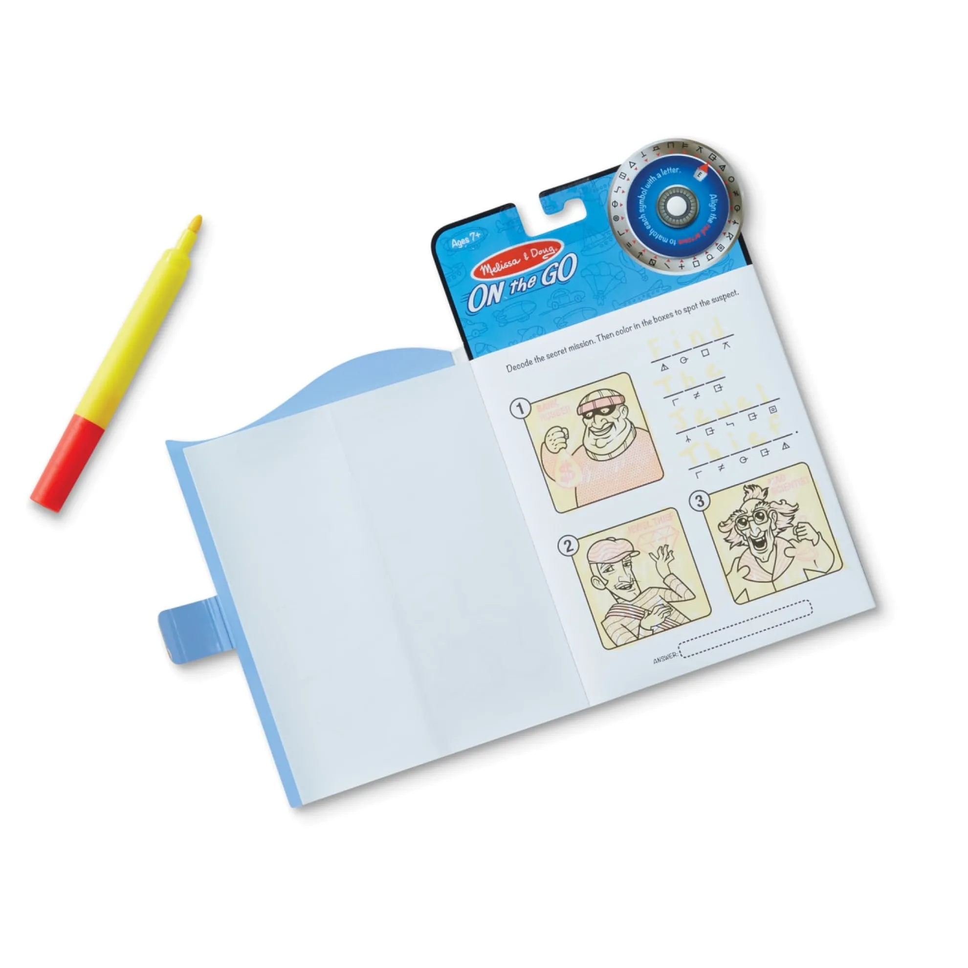 Secret Decoder Game Book - On the Go Travel Activity Book