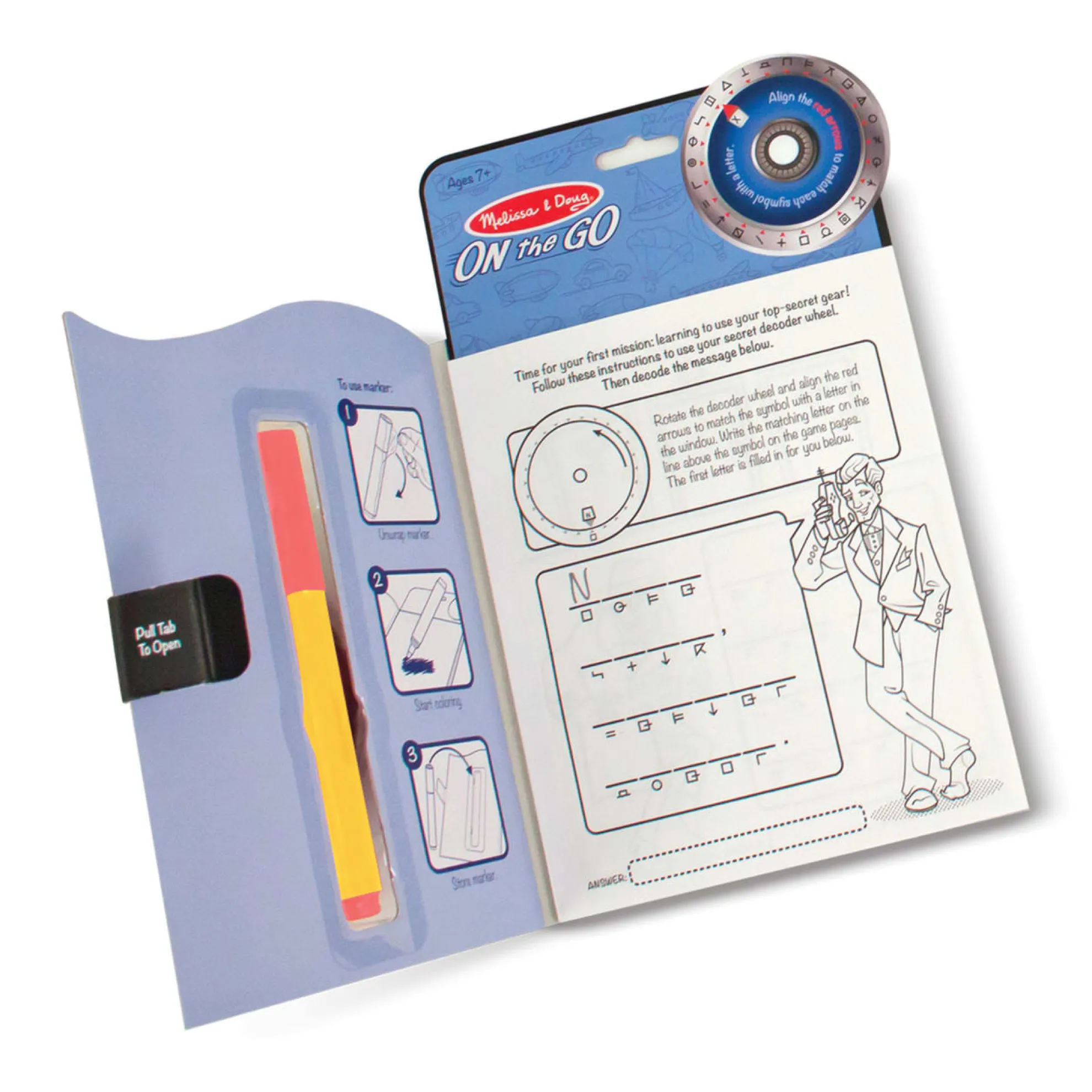 Secret Decoder Game Book - On the Go Travel Activity Book