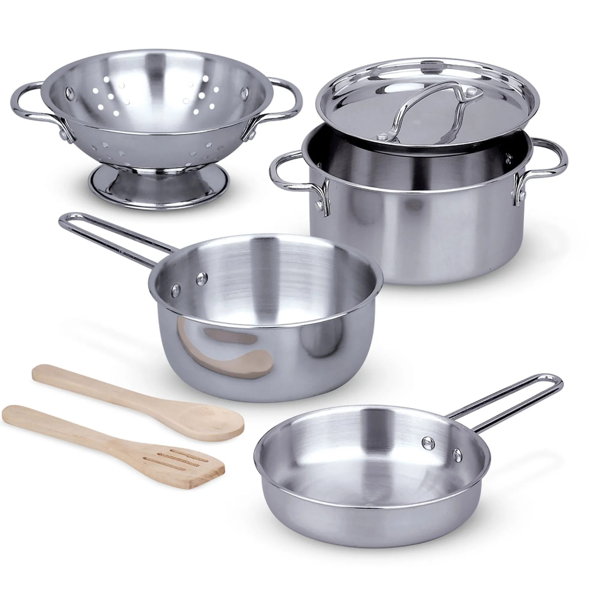 Stainless Steel Pots & Pans Play Set