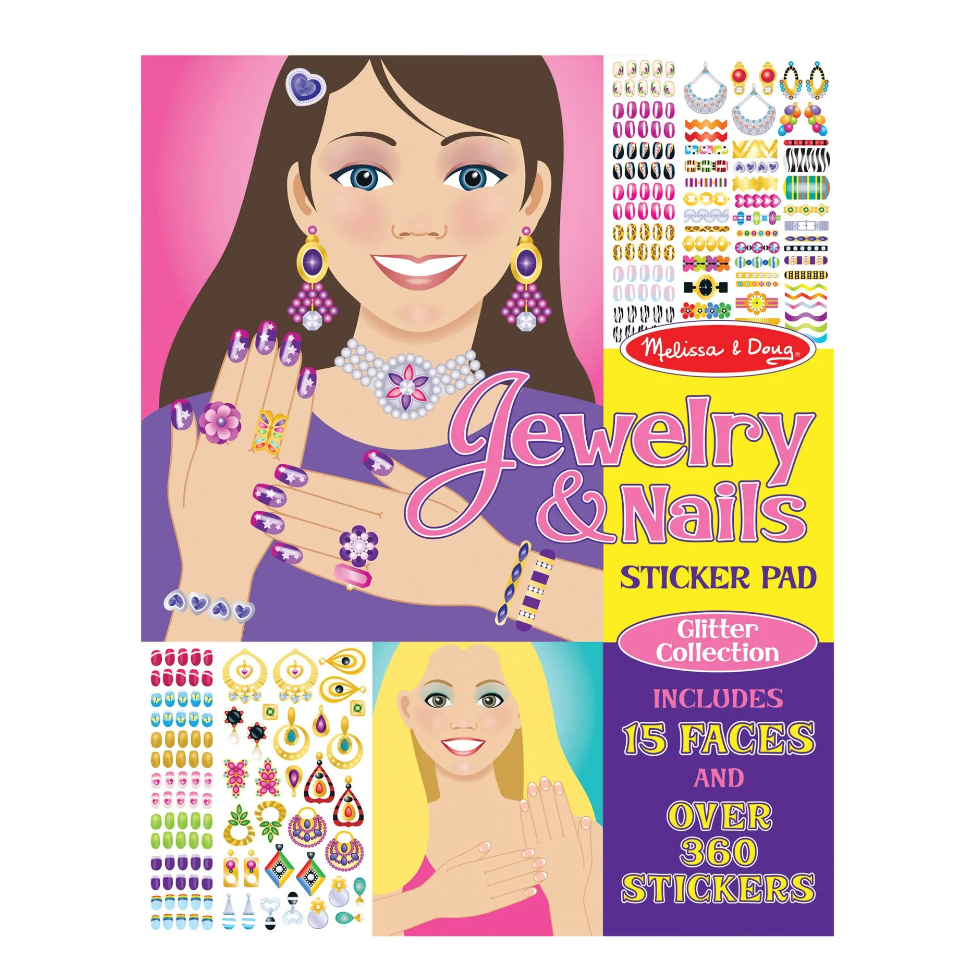 Sticker Pad - Jewelry & Nails Glitter Collection
