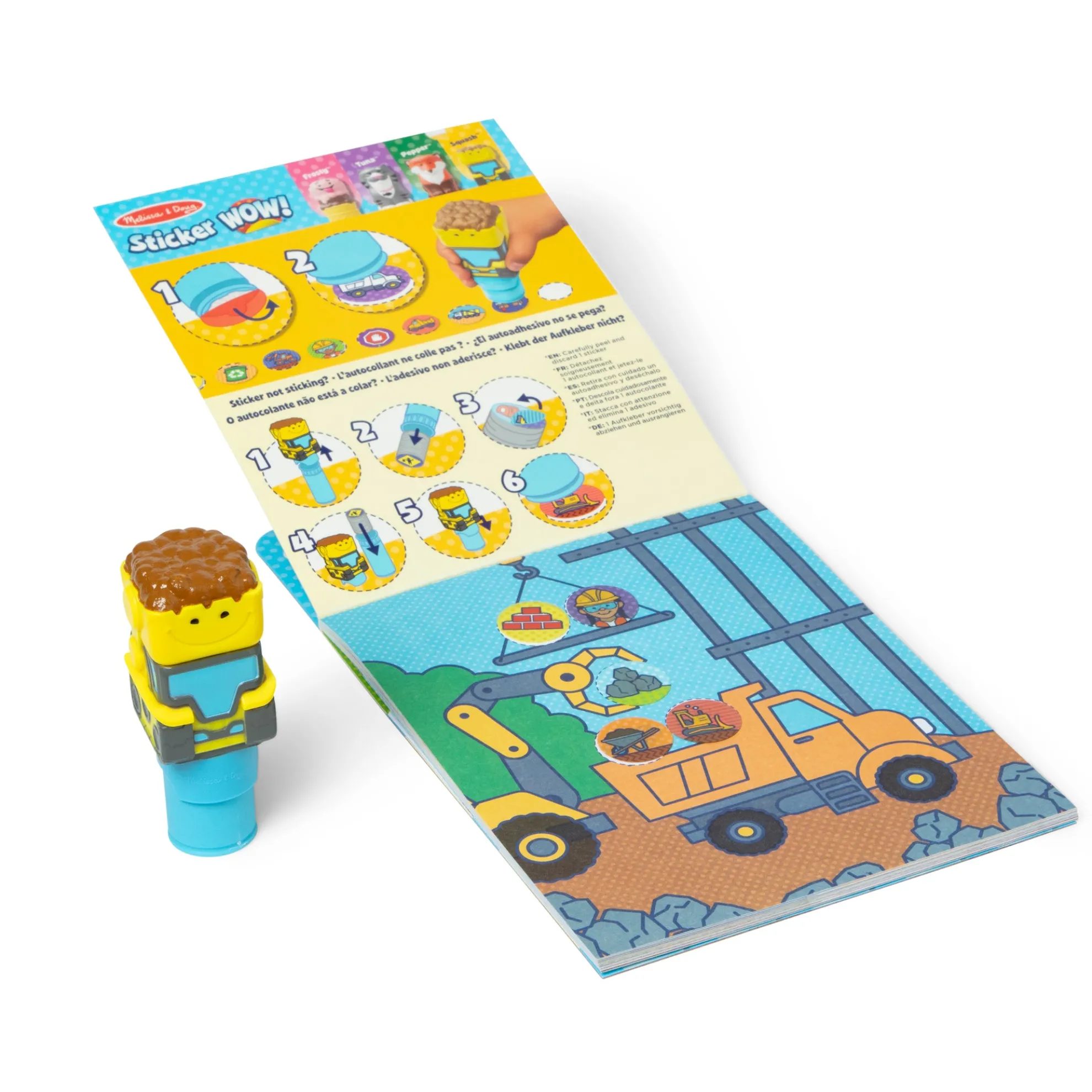 Sticker WOW!™ Activity Pad & Sticker Stamper - Bulldozer