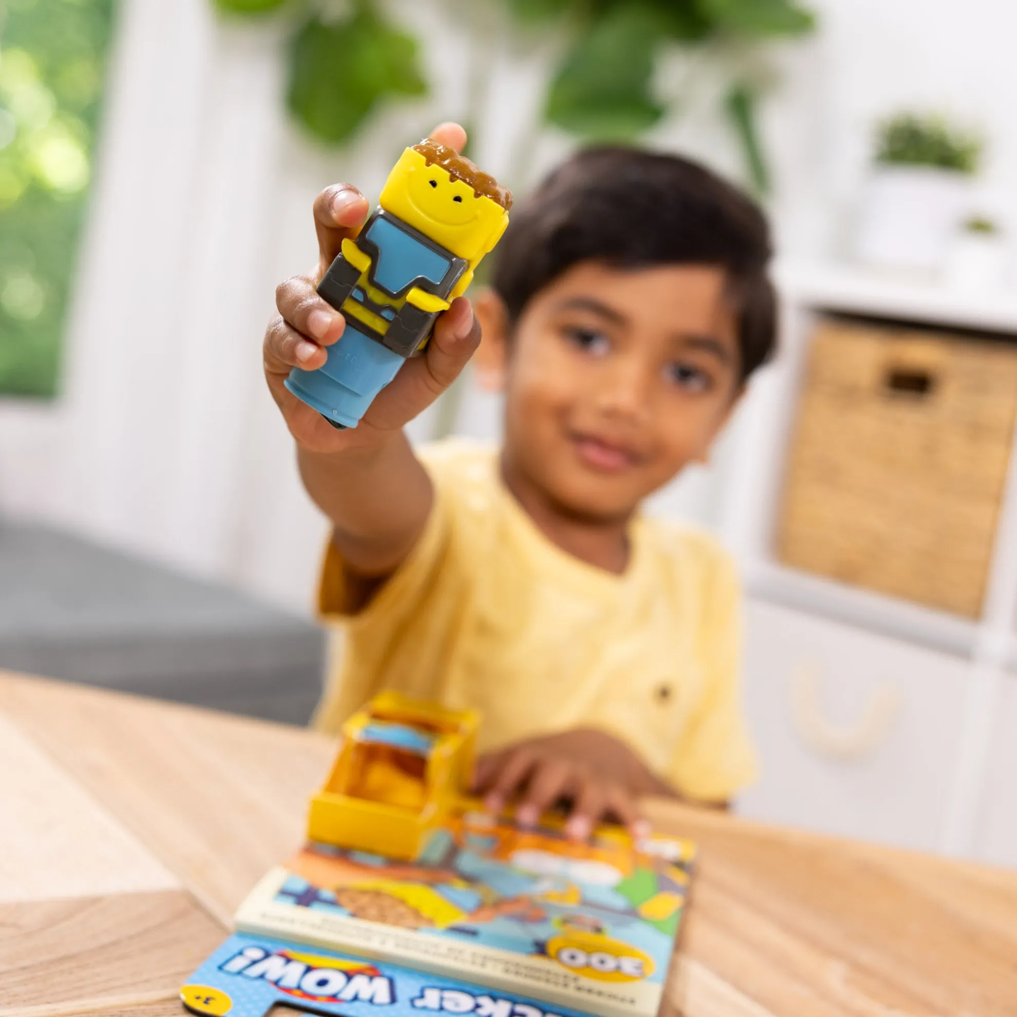 Sticker WOW!™ Bulldozer Bundle: Activity Pad & Sticker Stamper + Mini Activity Pad and 200 Refill Stickers