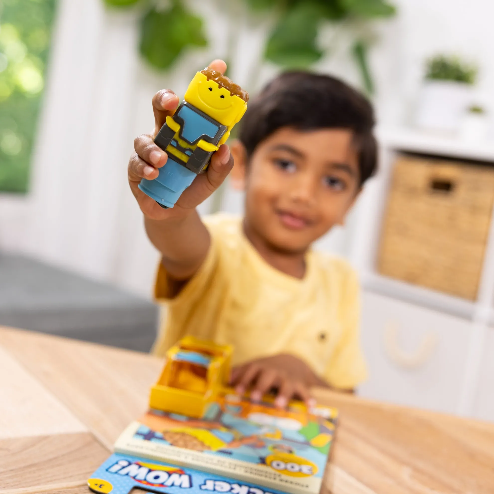 Sticker WOW!™ Bulldozer Bundle: Activity Pad & Sticker Stamper + Mini Activity Pad and 200 Refill Stickers