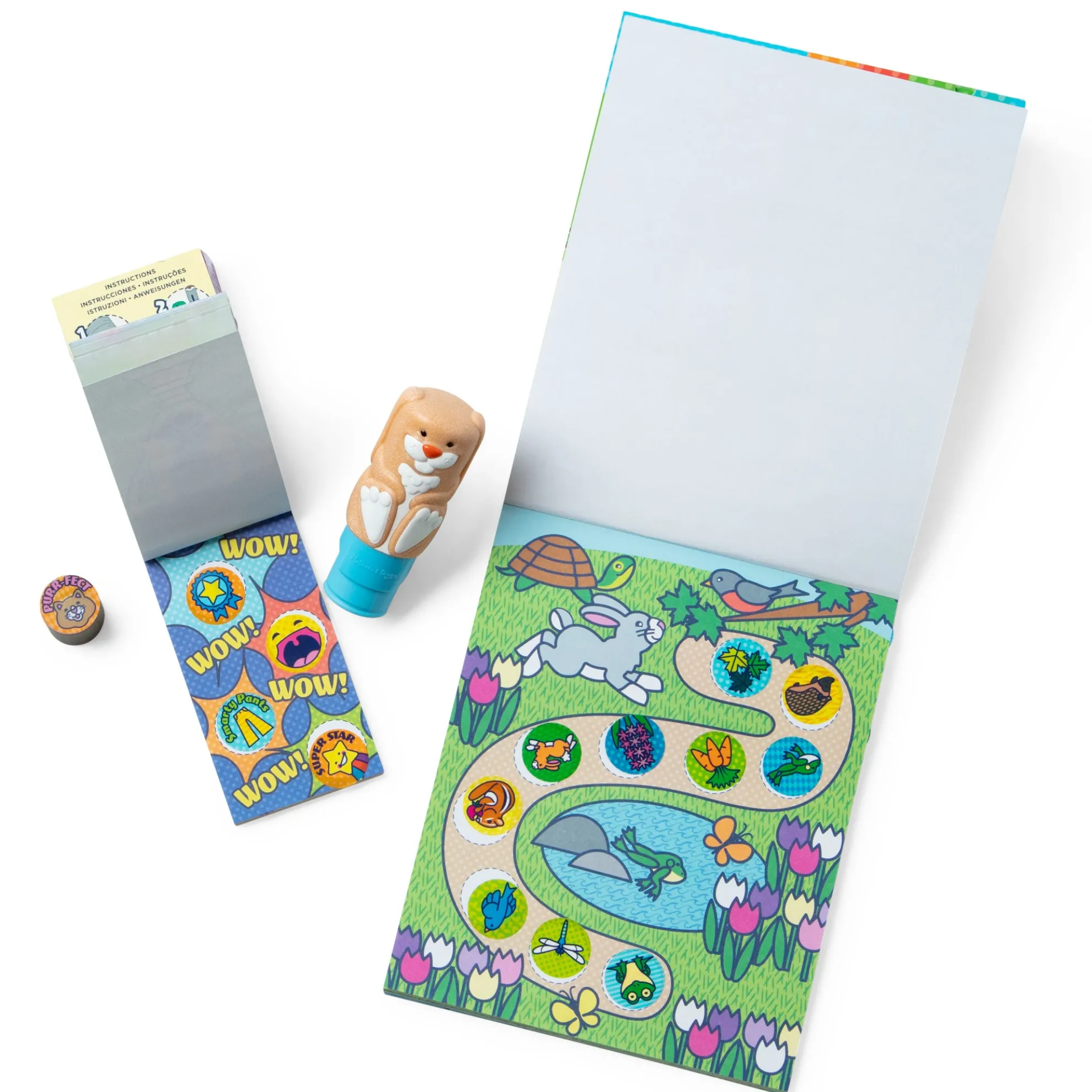 Sticker WOW!™ Bunny Bundle: Activity Pad & Sticker Stamper + Mini Activity Pad and 200 Refill Stickers