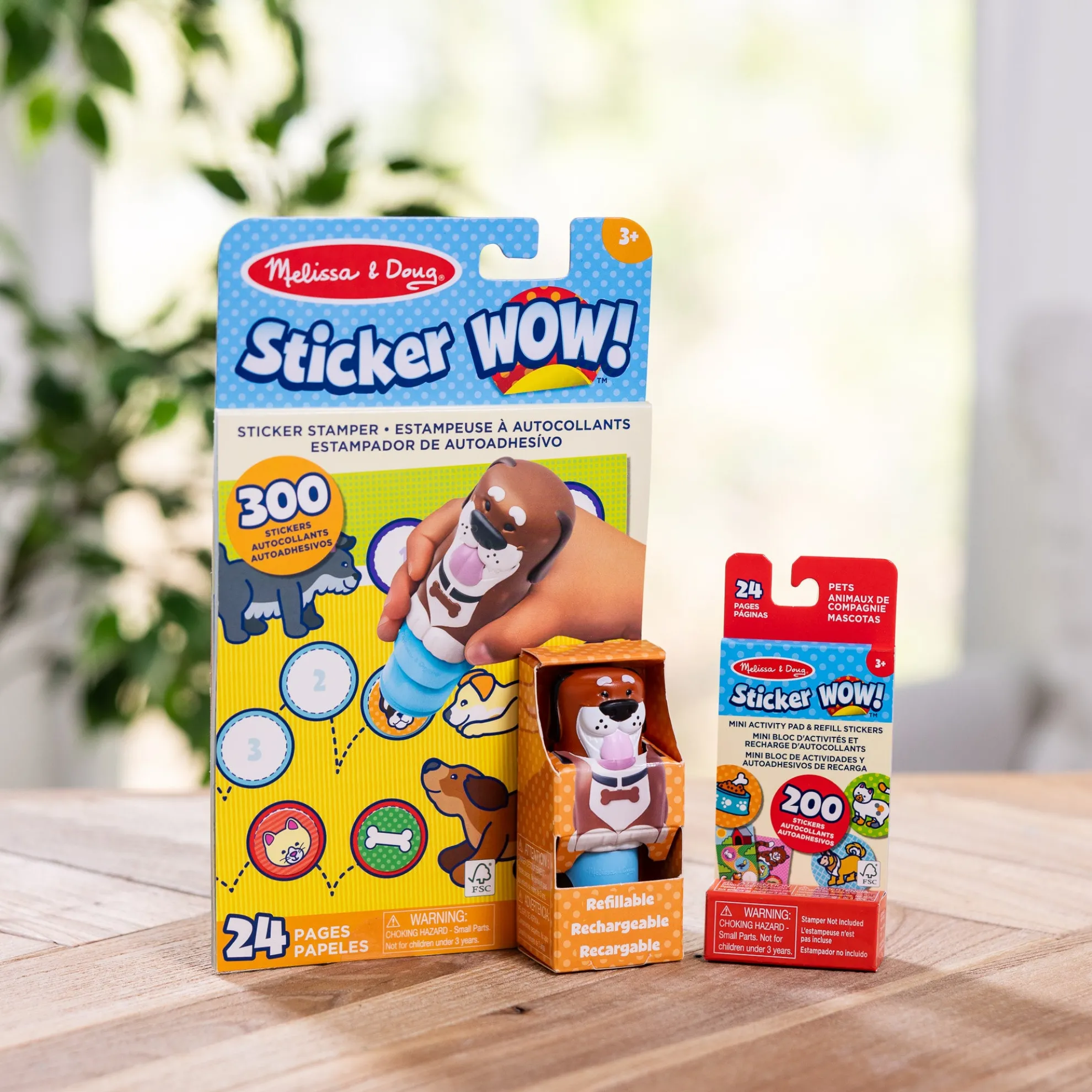 Sticker WOW!™ Dog Bundle: Activity Pad & Sticker Stamper + Mini Activity Pad and 200 Refill Stickers