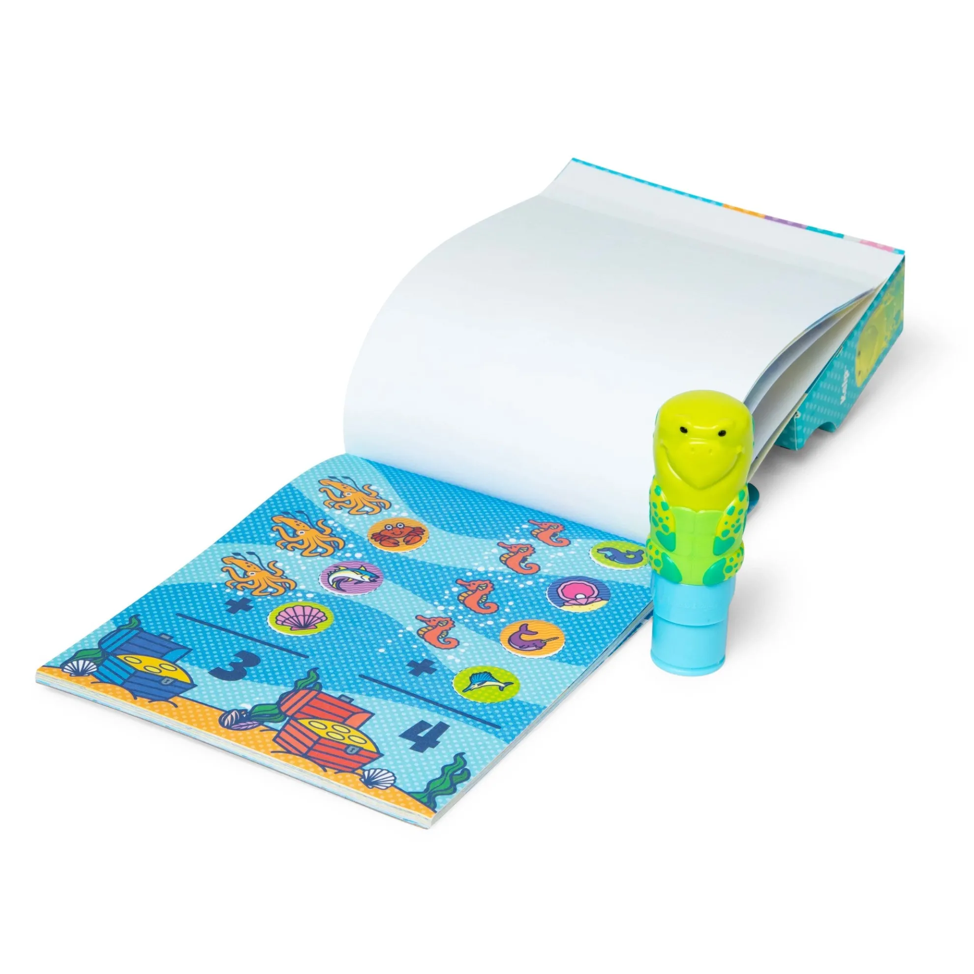 Sticker WOW!™ Sea Turtle Bundle: Activity Pad & Sticker Stamper + Mini Activity Pad and 200 Refill Stickers