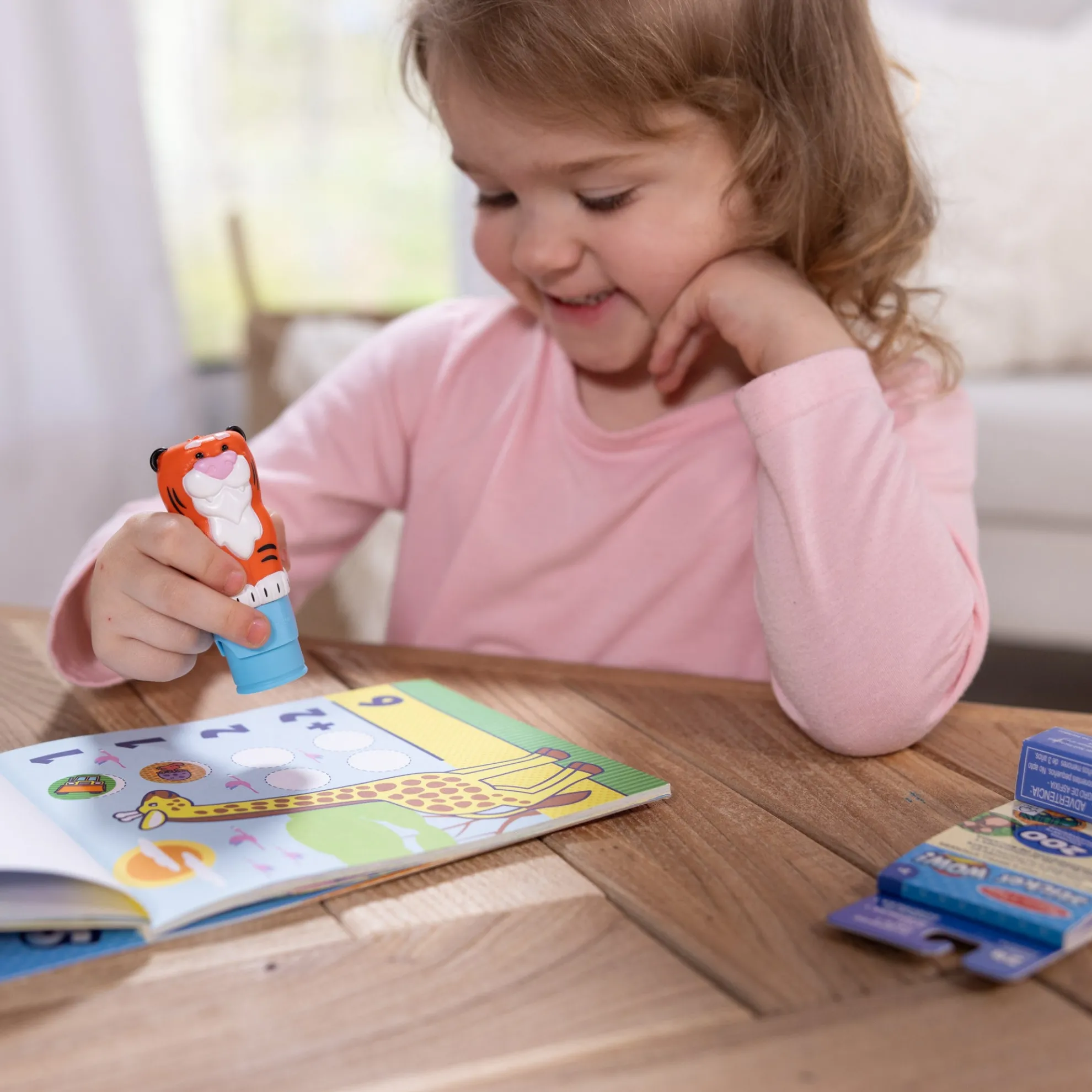 Sticker WOW!™ Tiger Bundle: Activity Pad & Sticker Stamper + Mini Activity Pad and 200 Refill Stickers